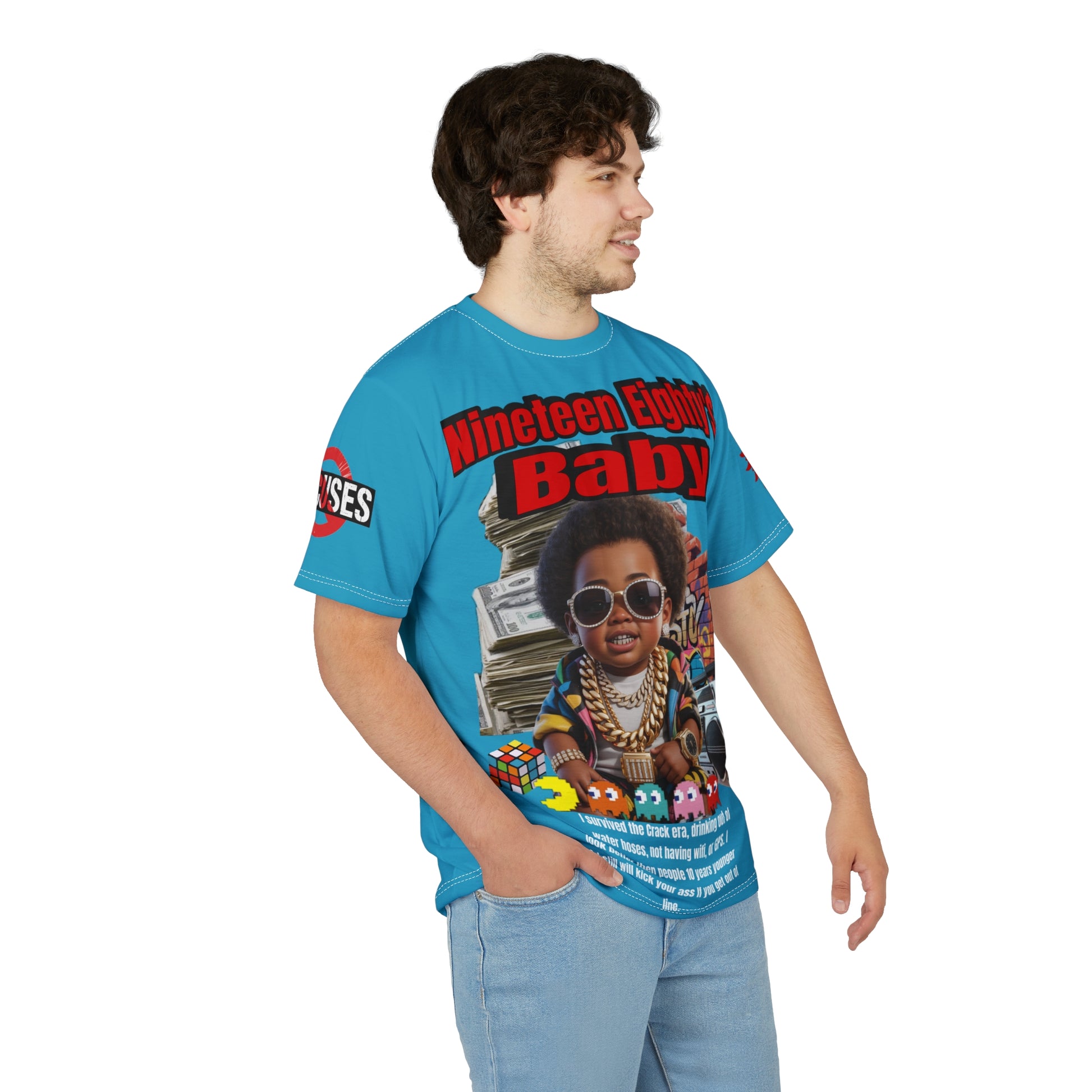 Nineteen Eighty's Baby Graphic Tee LD&P APPAREL Turquoise