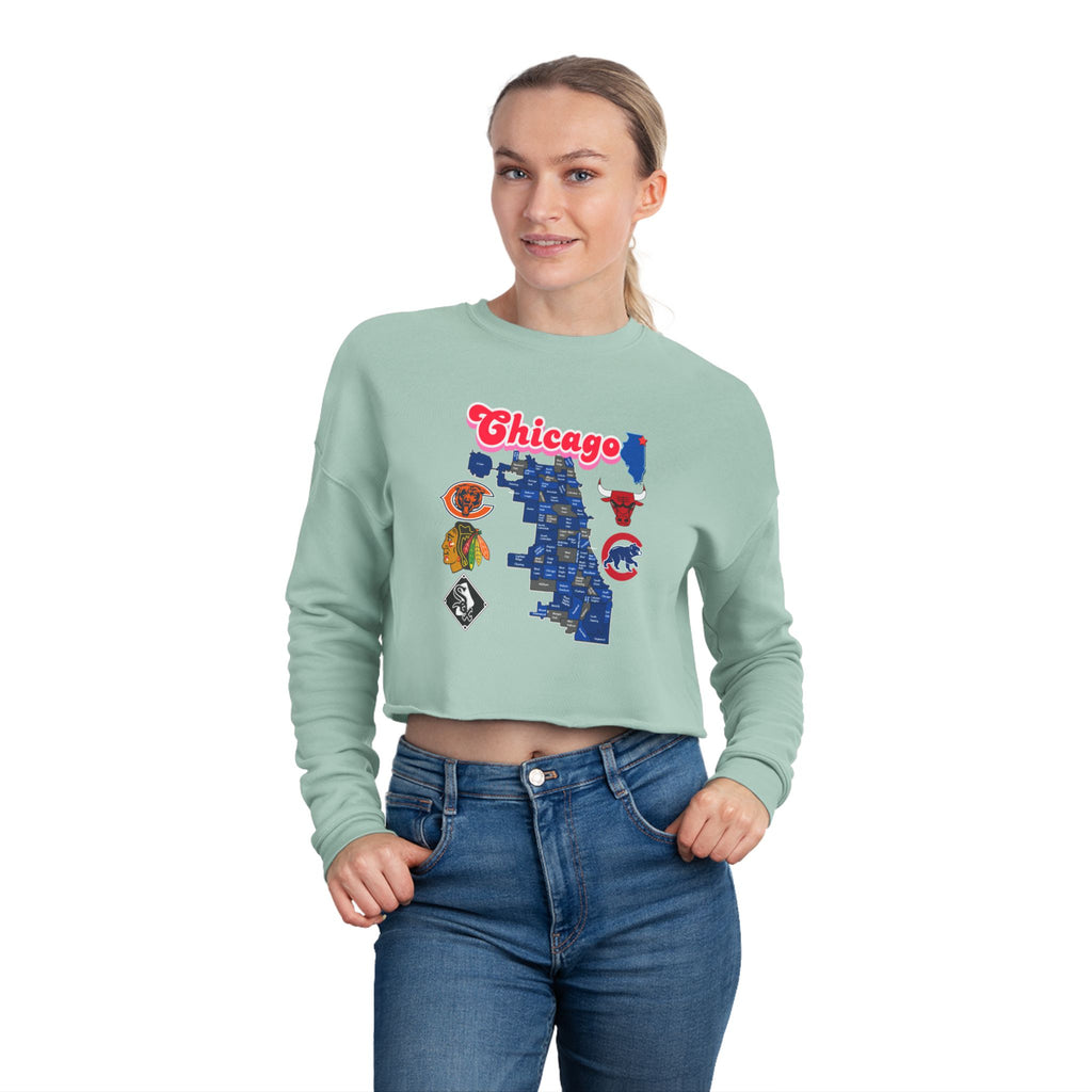 Chicago Graphic Women's Cropped Sweatshirt