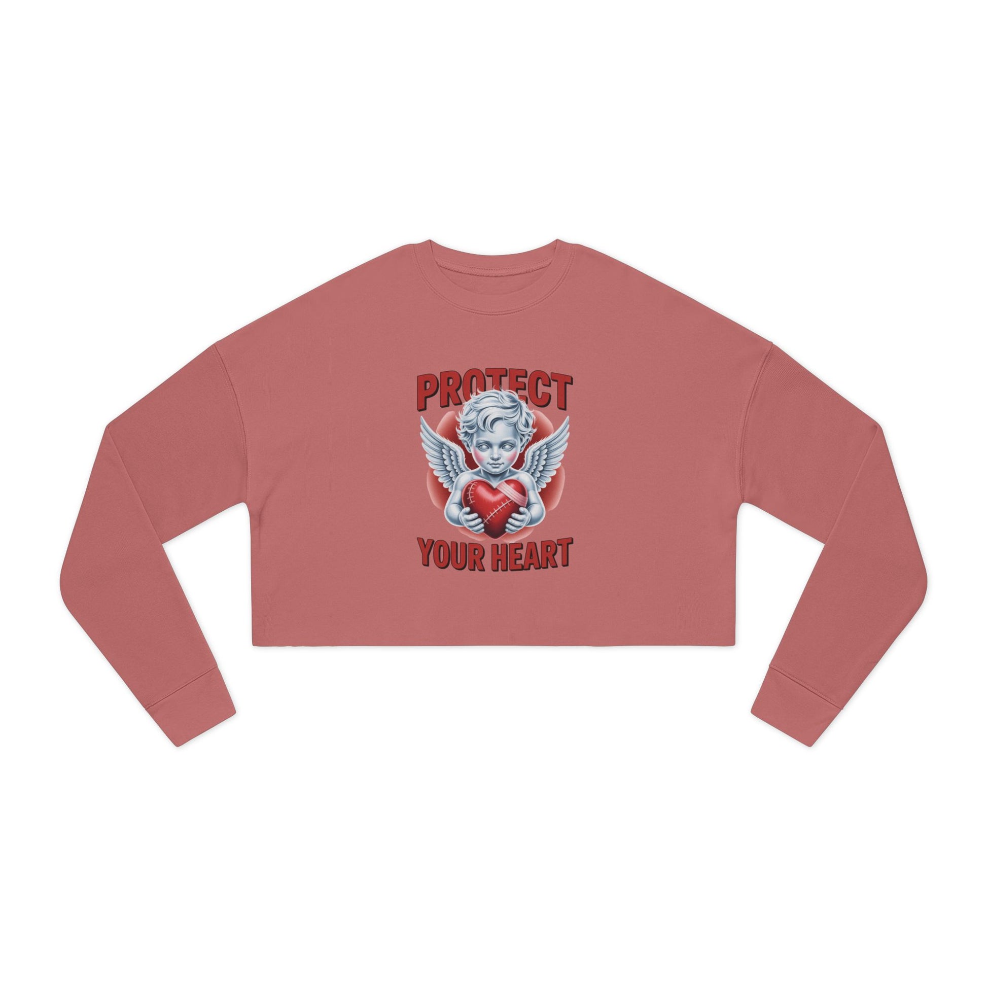 Cropped Sweatshirt - Protect Your Heart Design