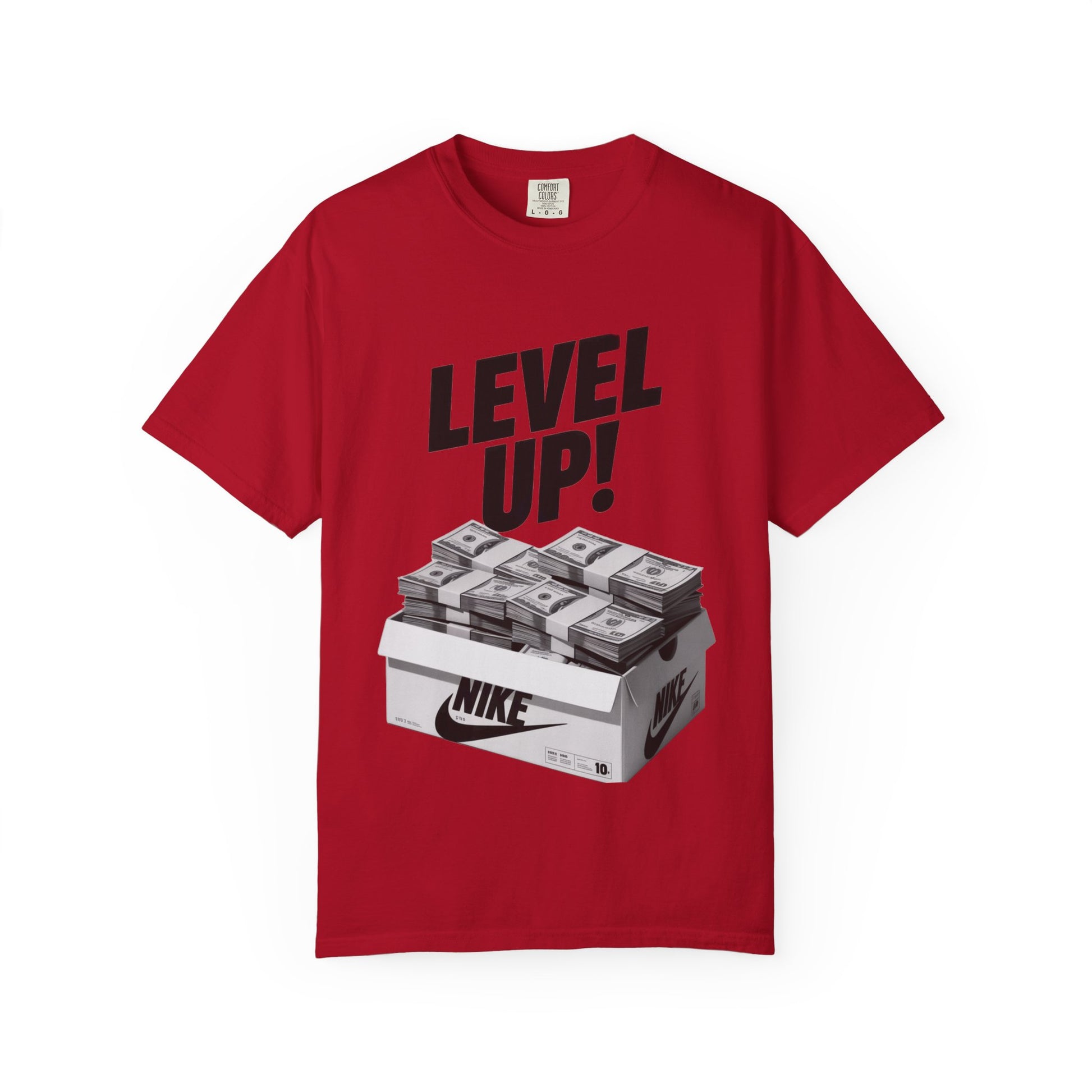 Garment-Dyed T-shirt Level Up Design