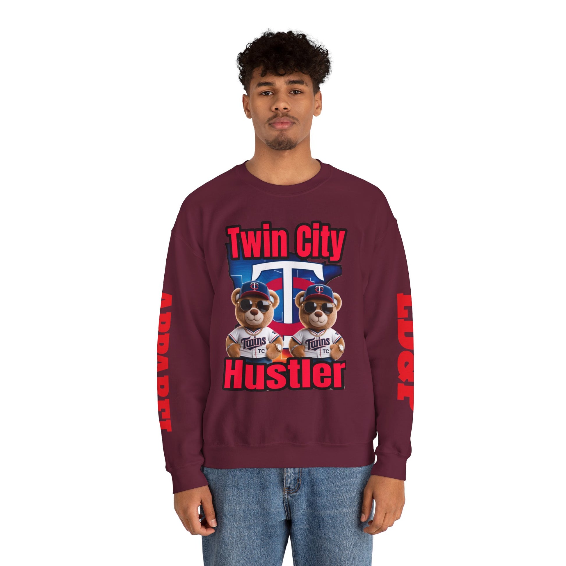 Crewneck Sweatshirt Twin City Hustler LD&P Apparel Design