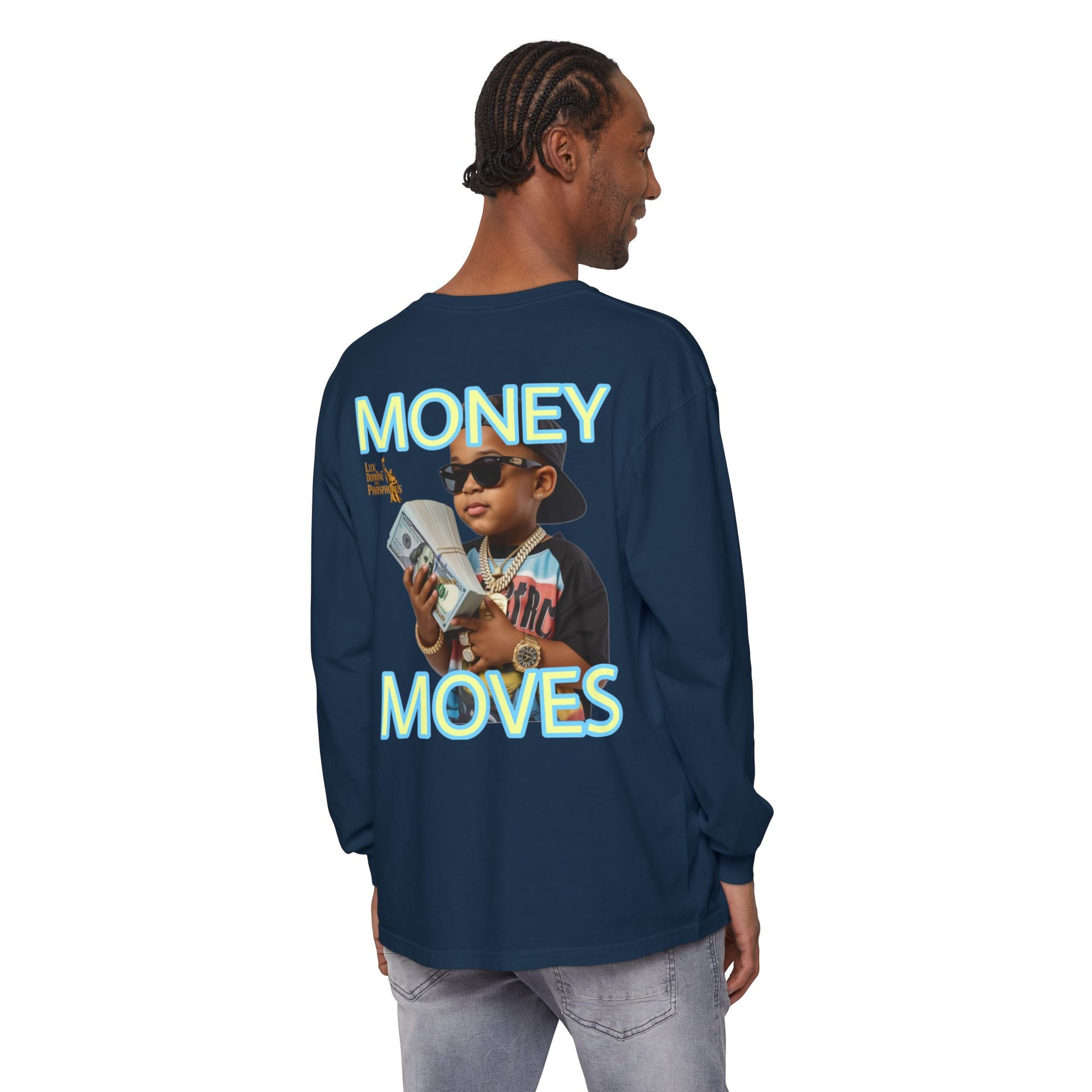 Long Sleeve T-Shirt - Money Moves LD&P APPAREL