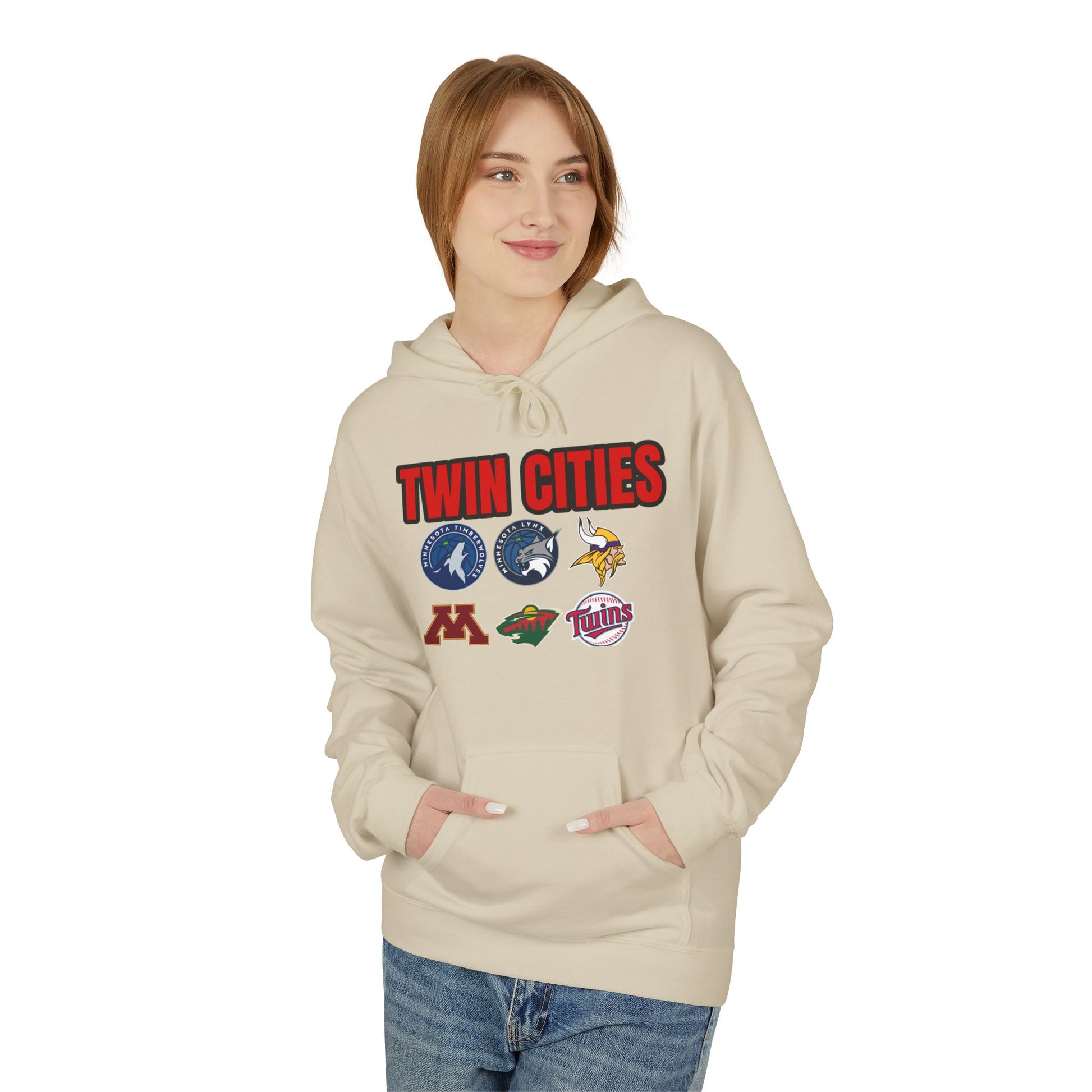 Fleece Hoodie Twin Cities Minneapolis St Paul Design