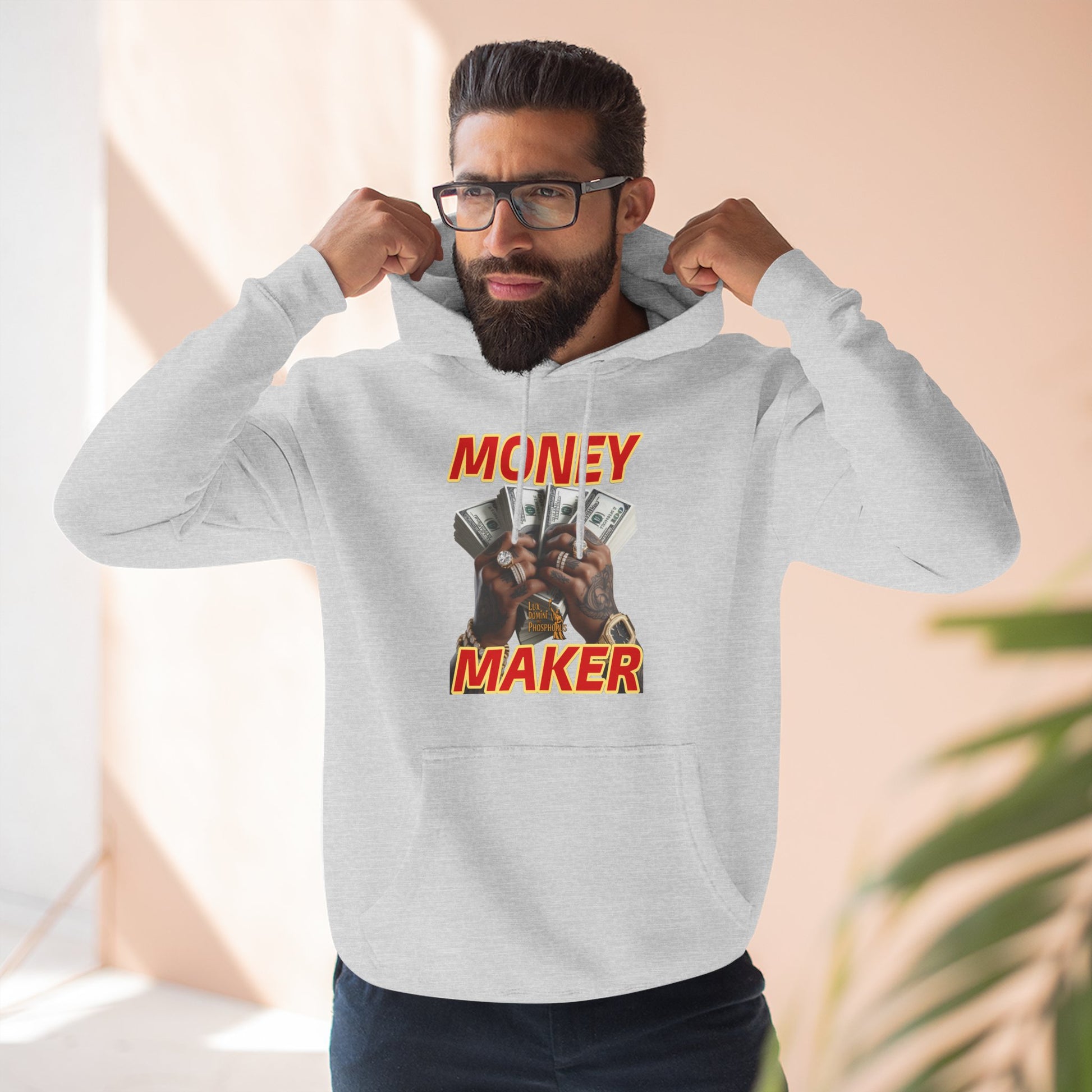 Fleece Hoodie - Money Maker Design