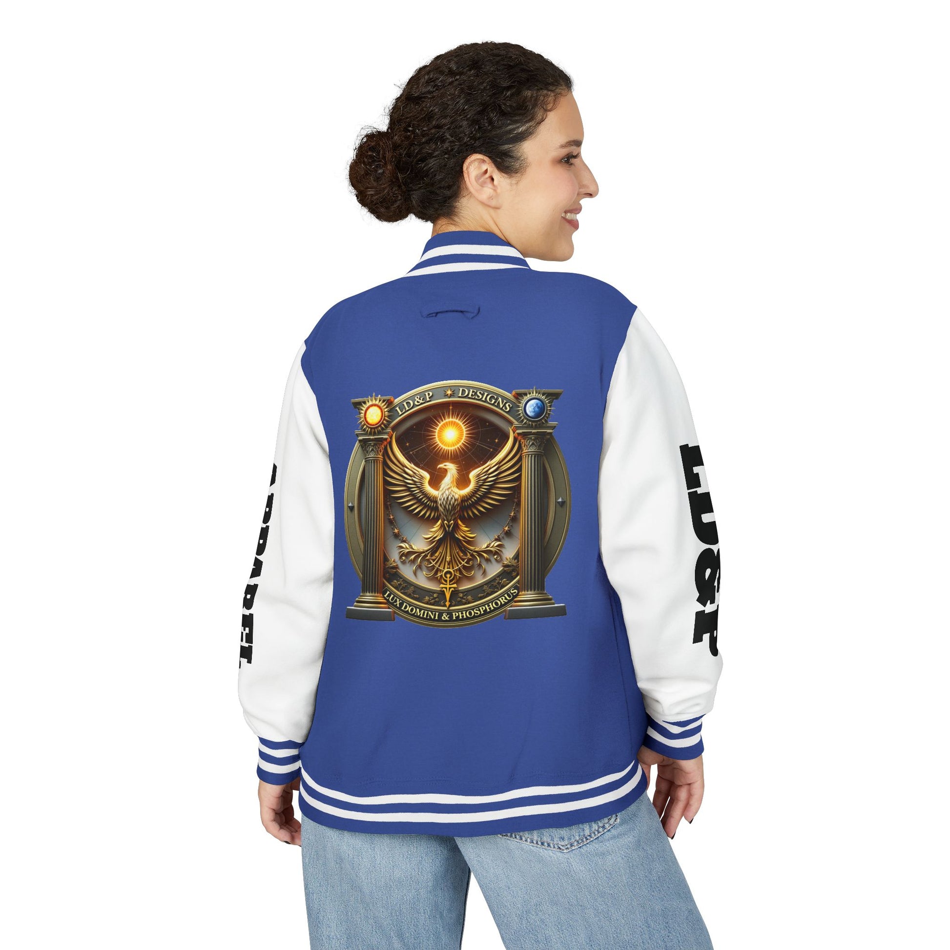 Letterman Jacket LD&P APPAREL Logo Design