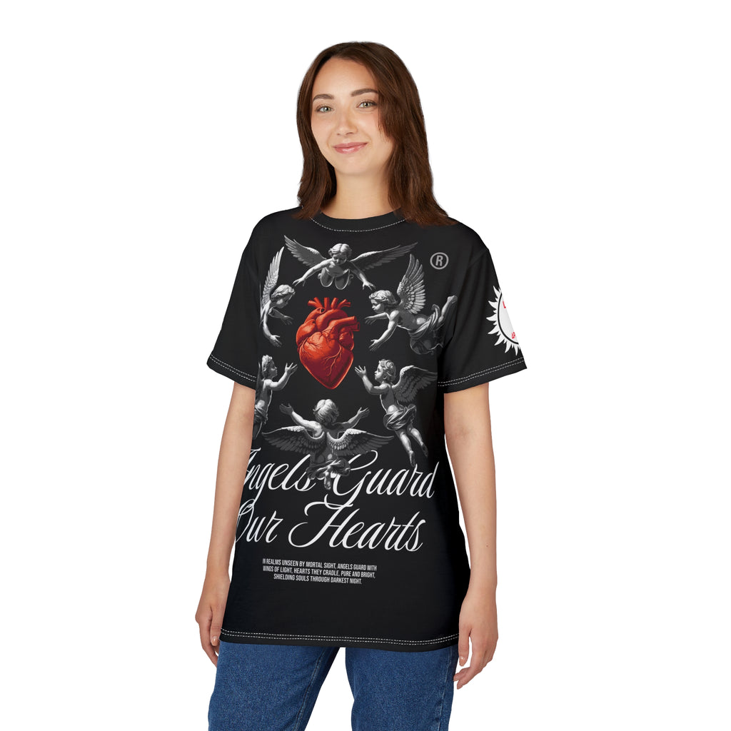Angels Guard Our Hearts Tee LD&P APPAREL BLACK