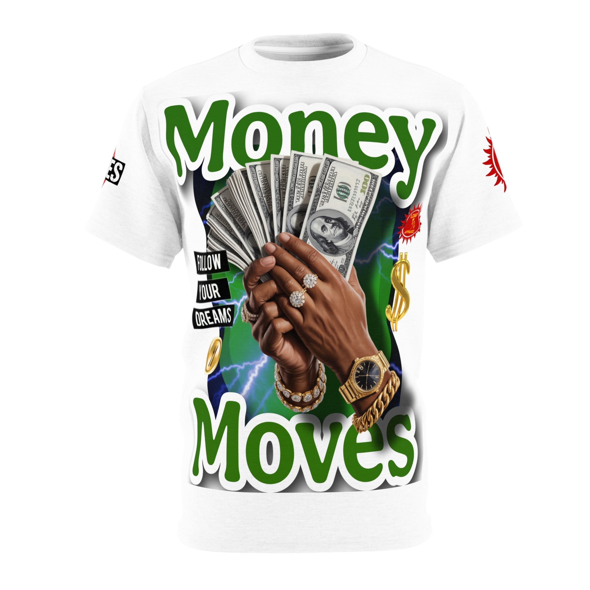 Money Moves T‑Shirt LD&P APPAREL GRAPHIC T-Shirt White