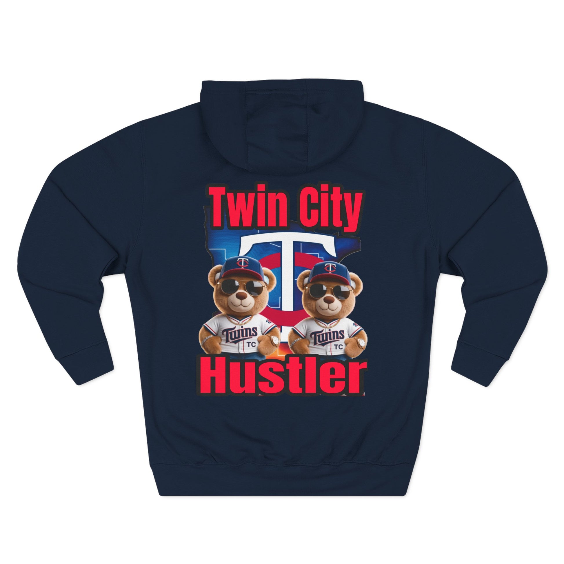 Fleece Hoodie Twin City HUSTLER Design