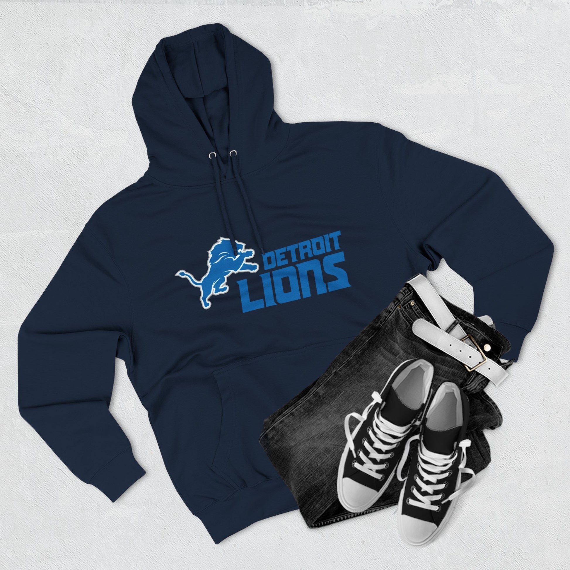 Fleece Hoodie NFL Team DET Design
