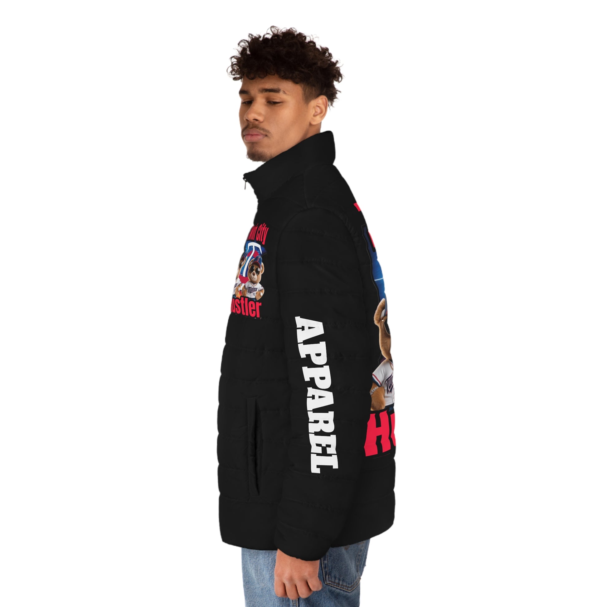 Puffer Jacket Hoodie - Twin City HUSTLER LD&P APPAREL DESIGN