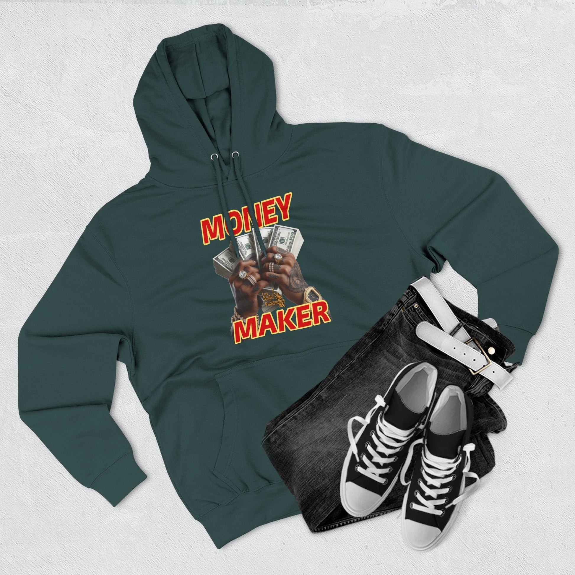 Fleece Hoodie - Money Maker Design