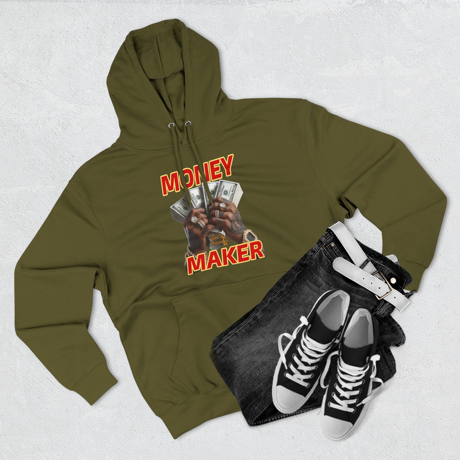 Fleece Hoodie - Money Maker Design