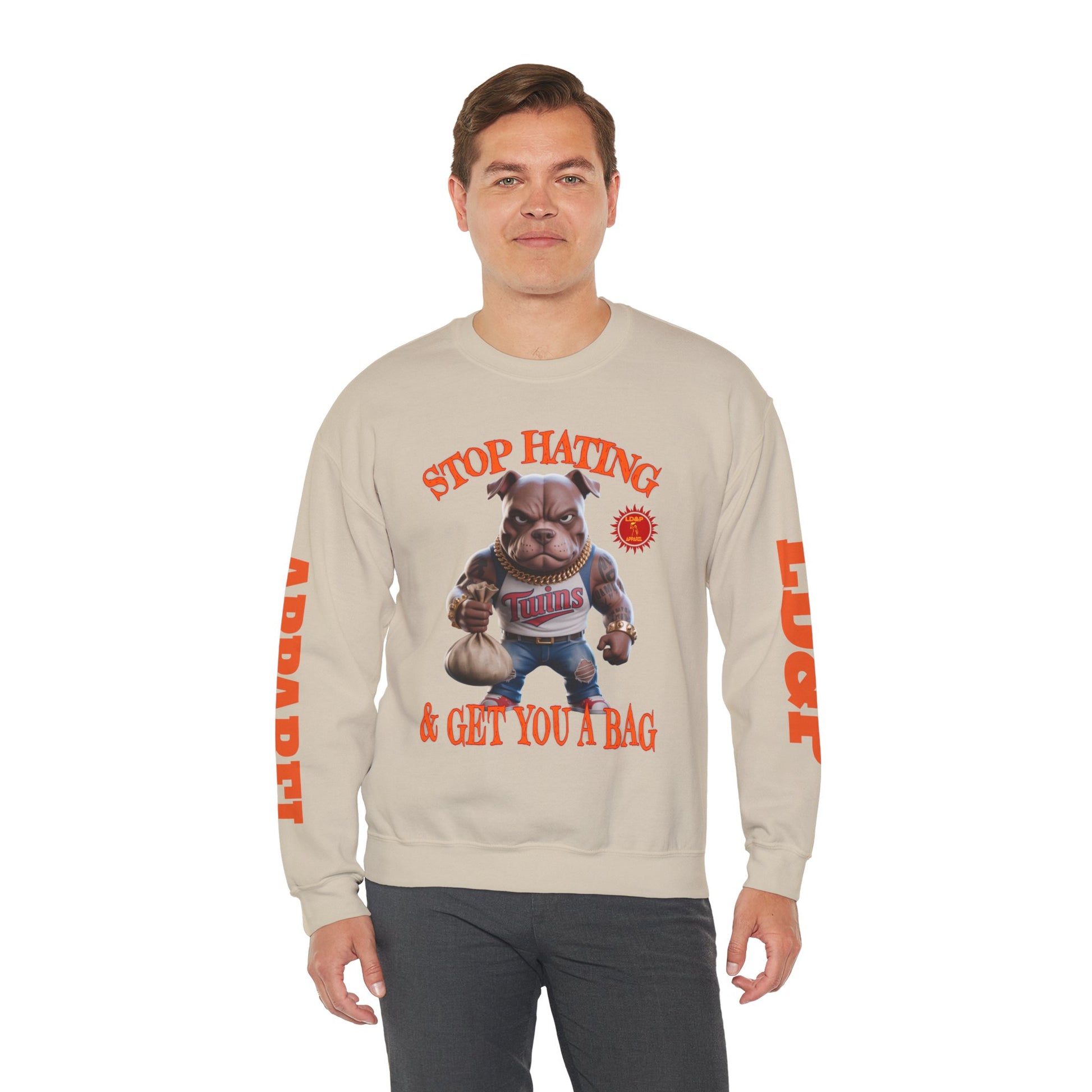 Unisex Sweatshirt Stop Hating LD&P Apparel Design