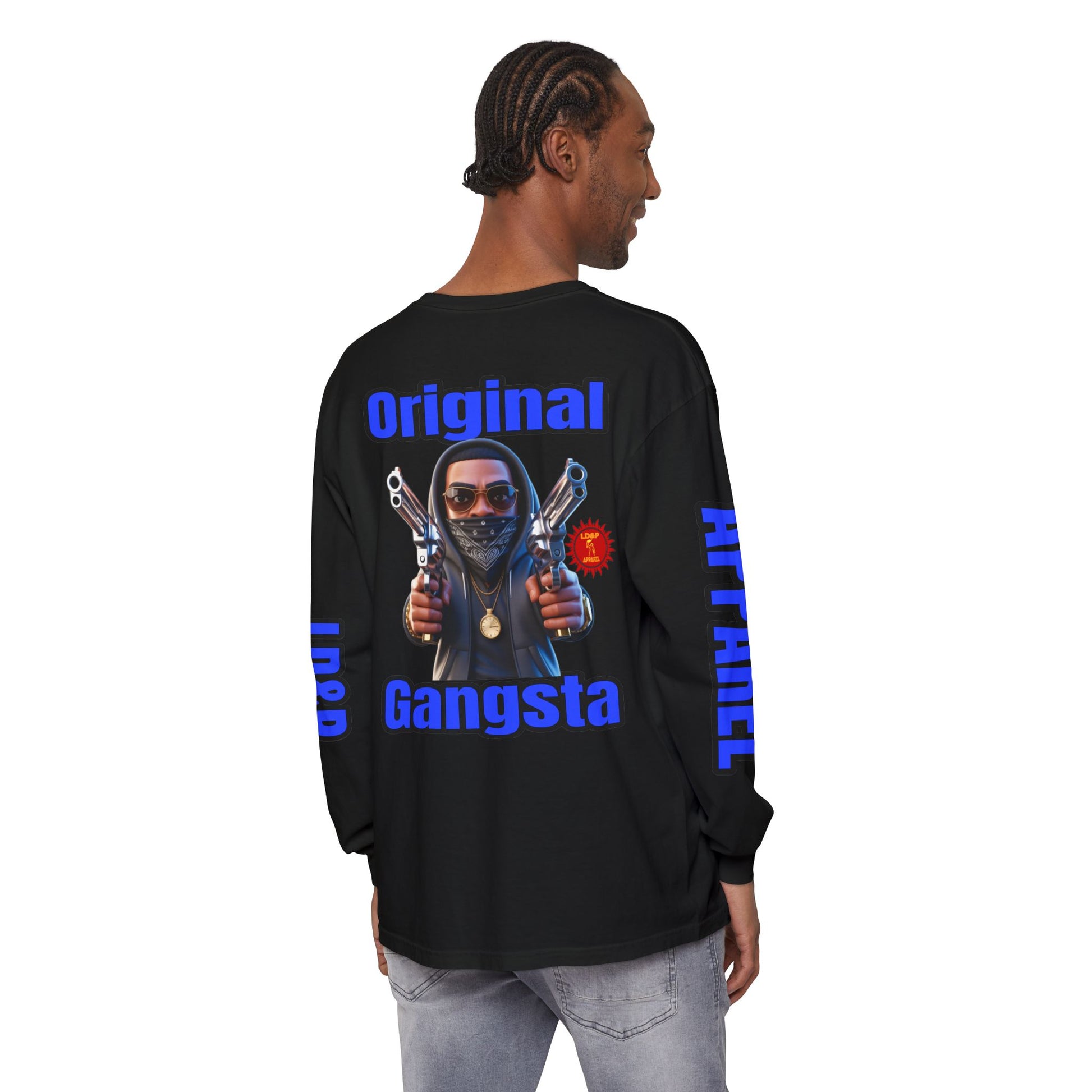 Long Sleeve T-Shirt Original Gangsta LD&amp;P Apparel Design