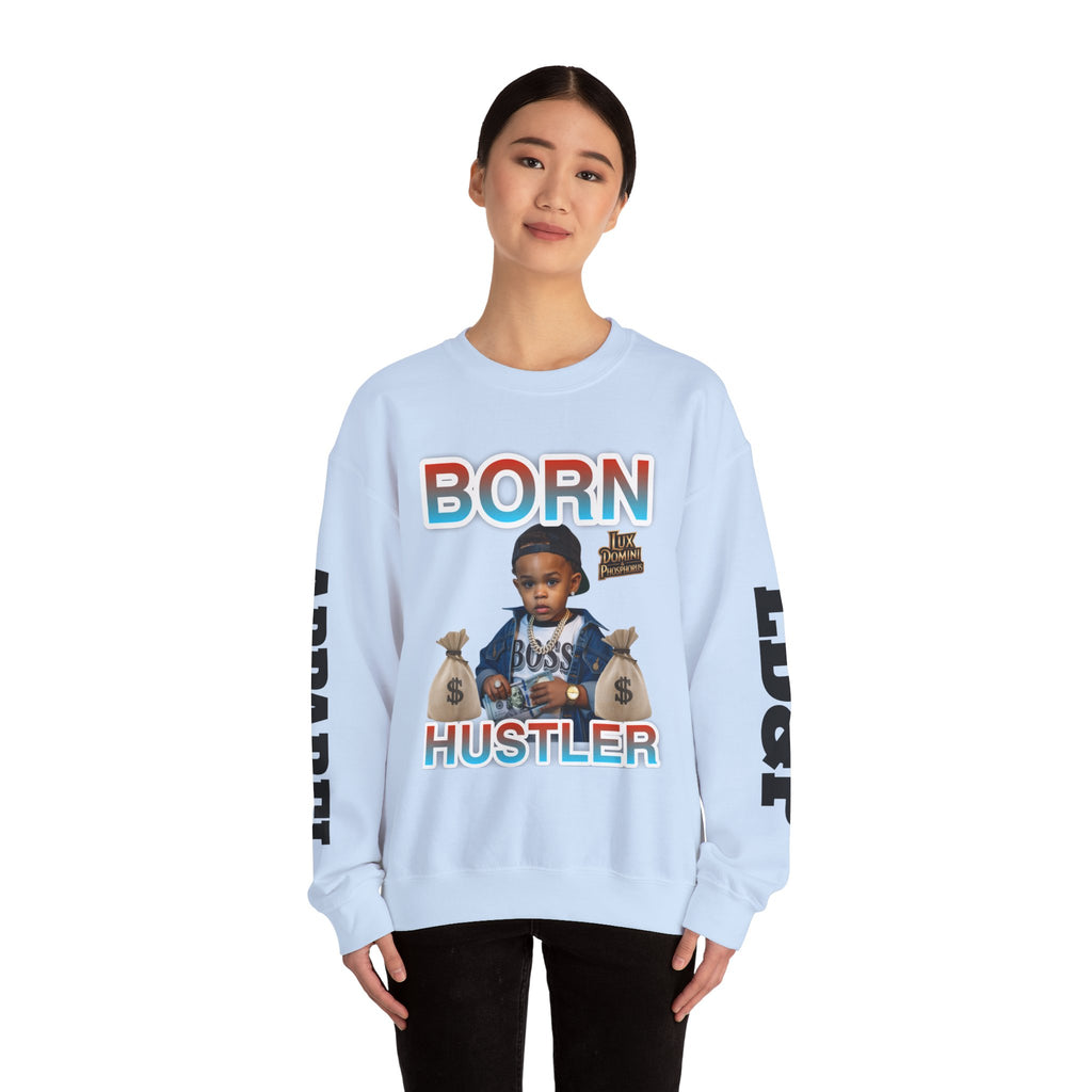 Crewneck Sweatshirt - Born Hustler LD&P Apparel