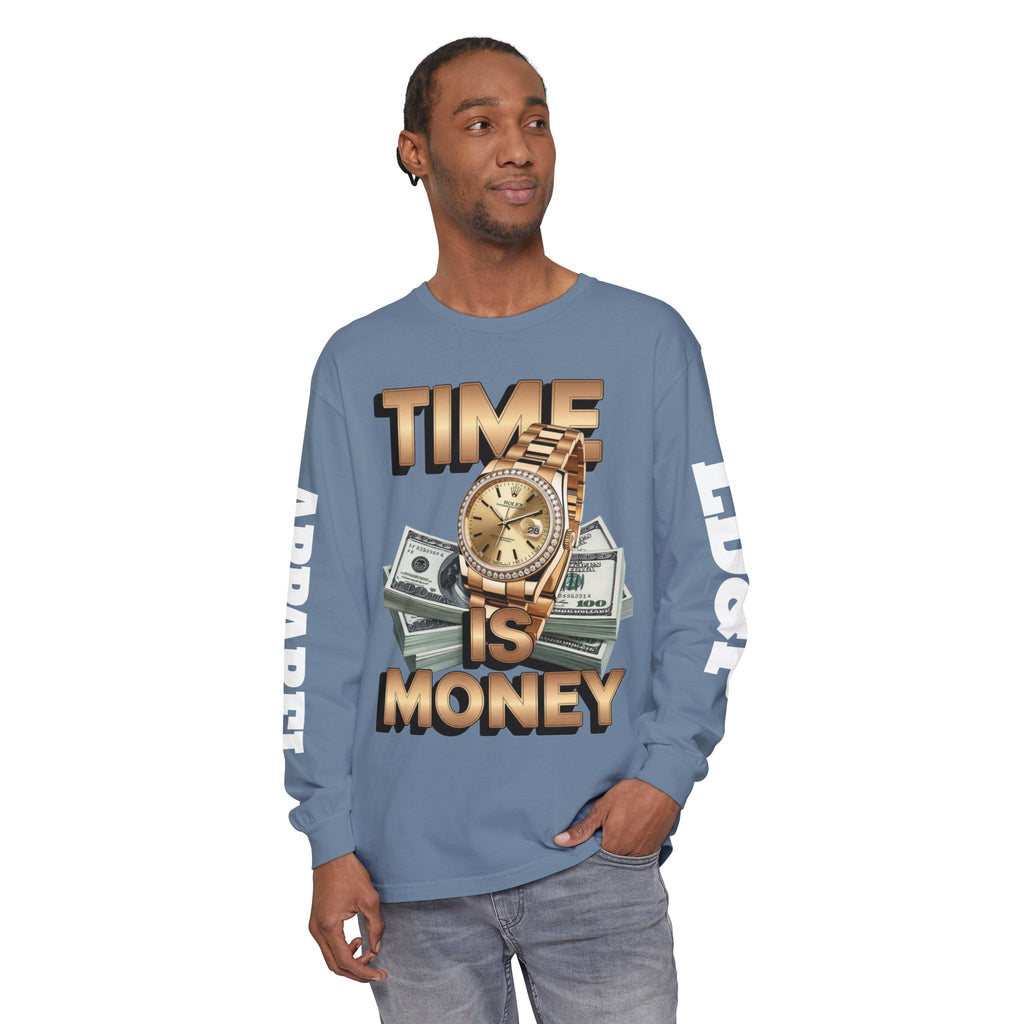 Long Sleeve T-Shirt Time is MONEY Design