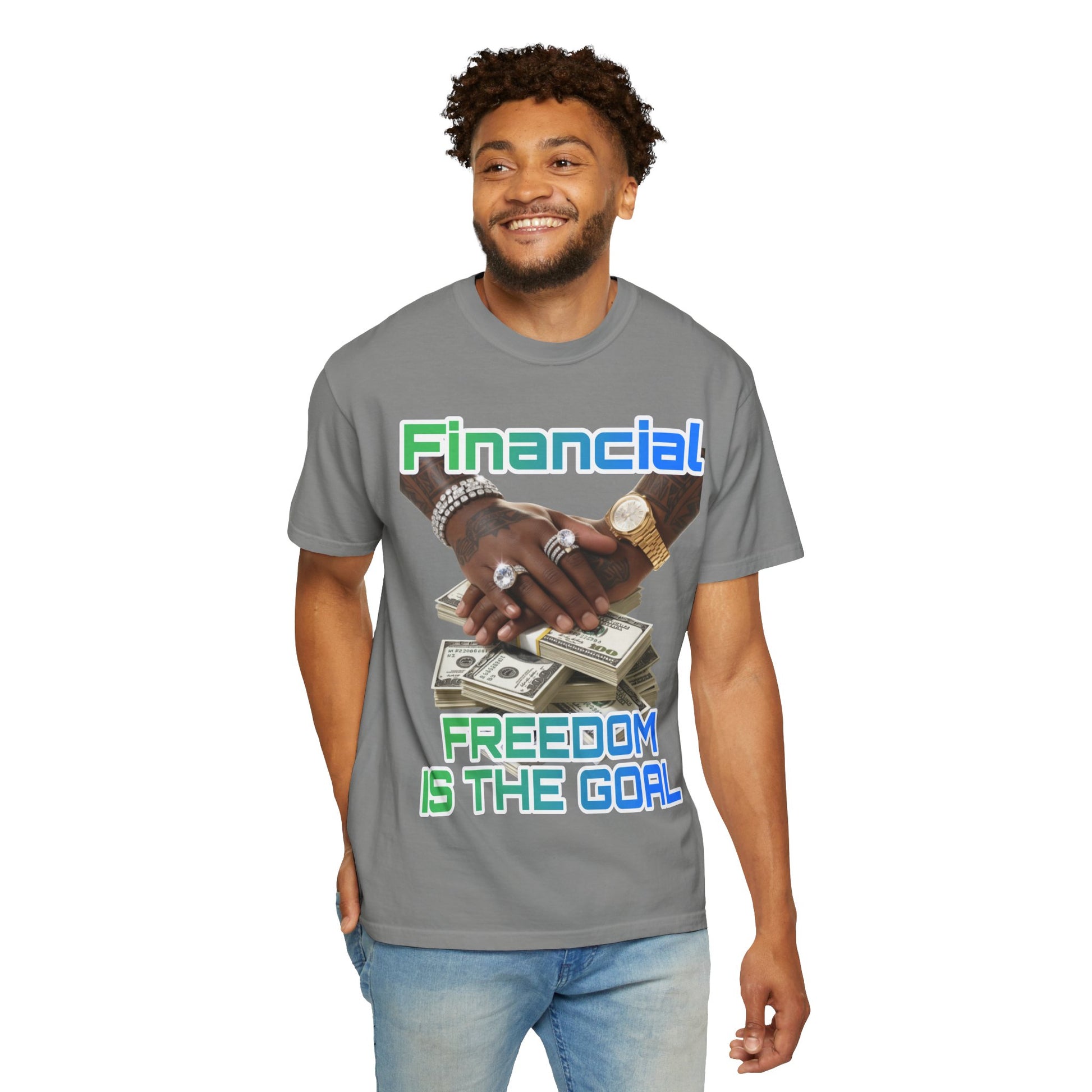Financial Freedom Unisex T-shirt - 'Financial Freedom is The Goal' Design