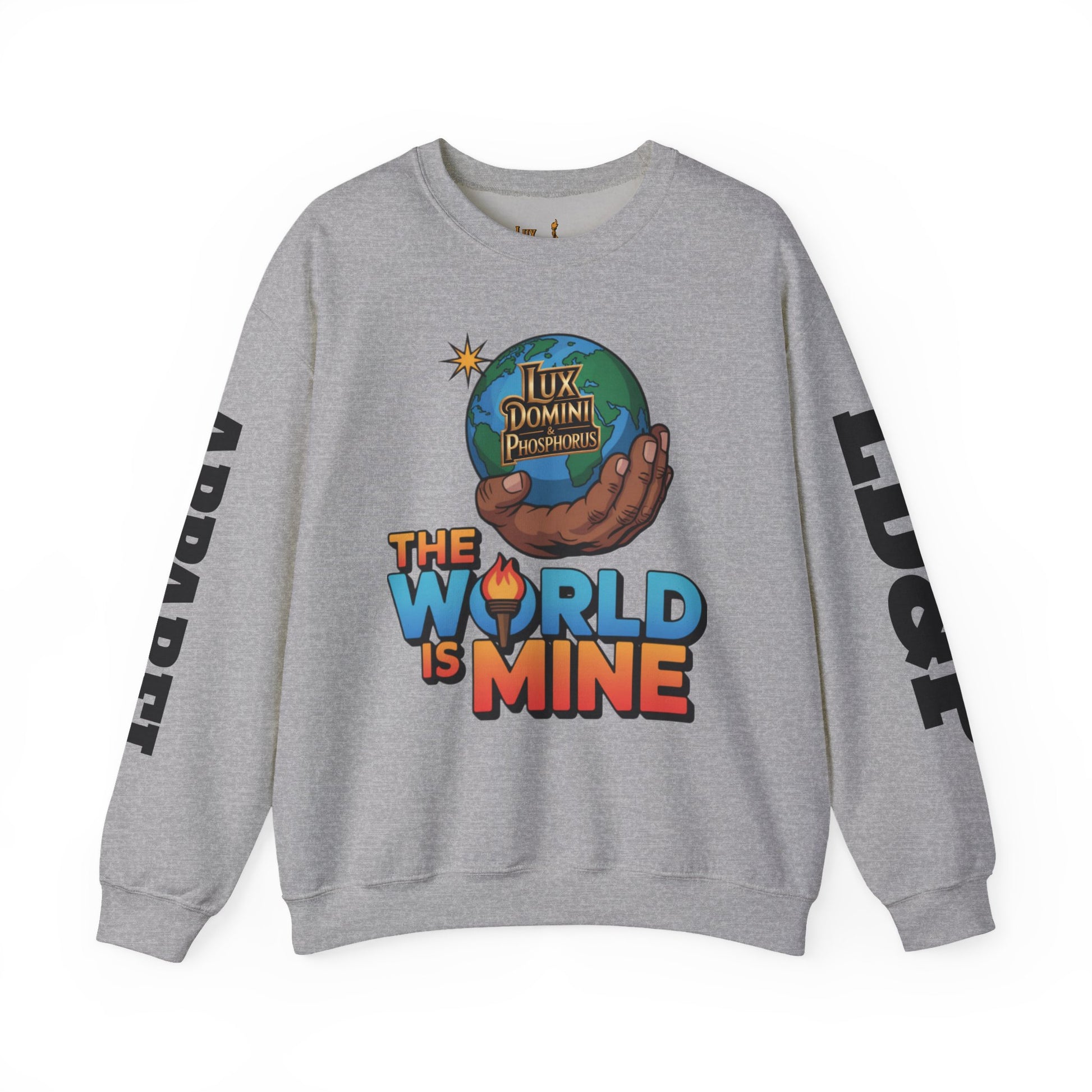 Graphic Sweatshirt - The World Is Mine LD&P APPAREL Design