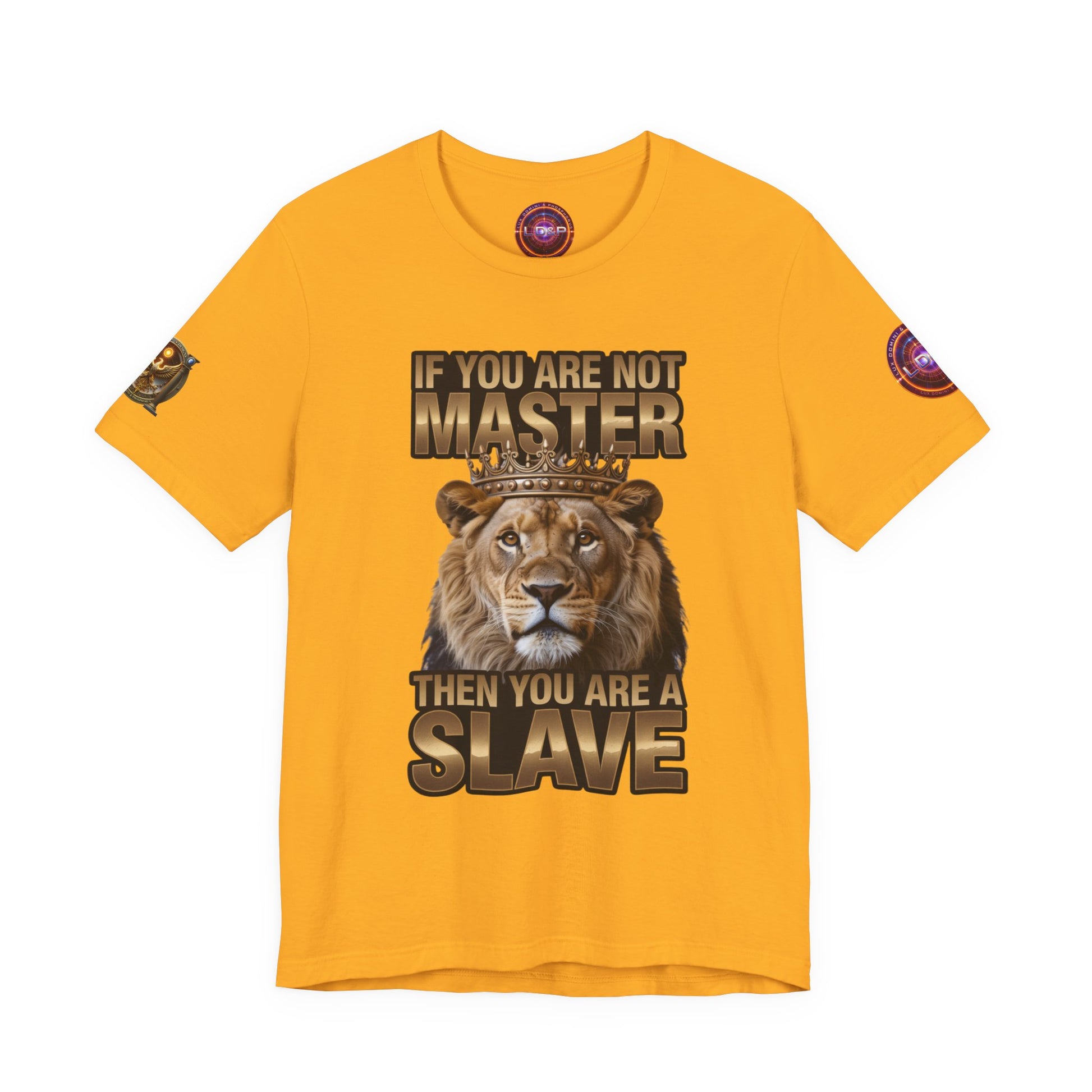 T-Shirt Master or slave LD&amp;P APPAREL Design Unisex Jersey Short Sleeve Tee