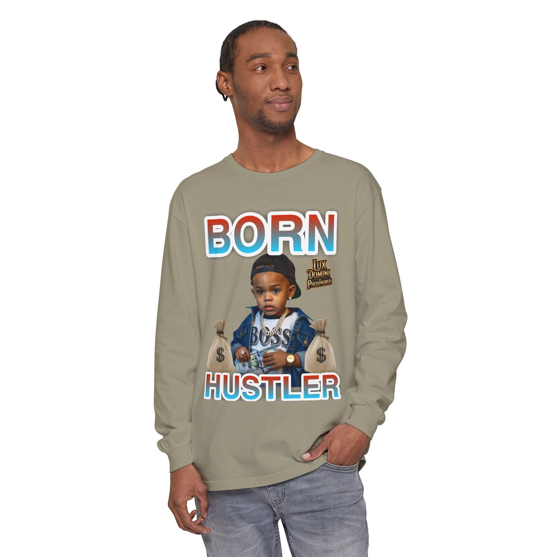 Long Sleeve T-Shirt Born Hustler Apparel