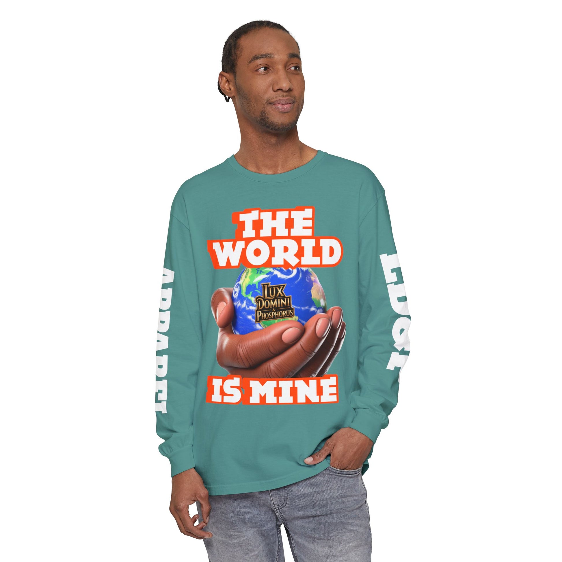 The World Is Mine Design Long Sleeve T-Shirt LD&P APPAREL DESIGN