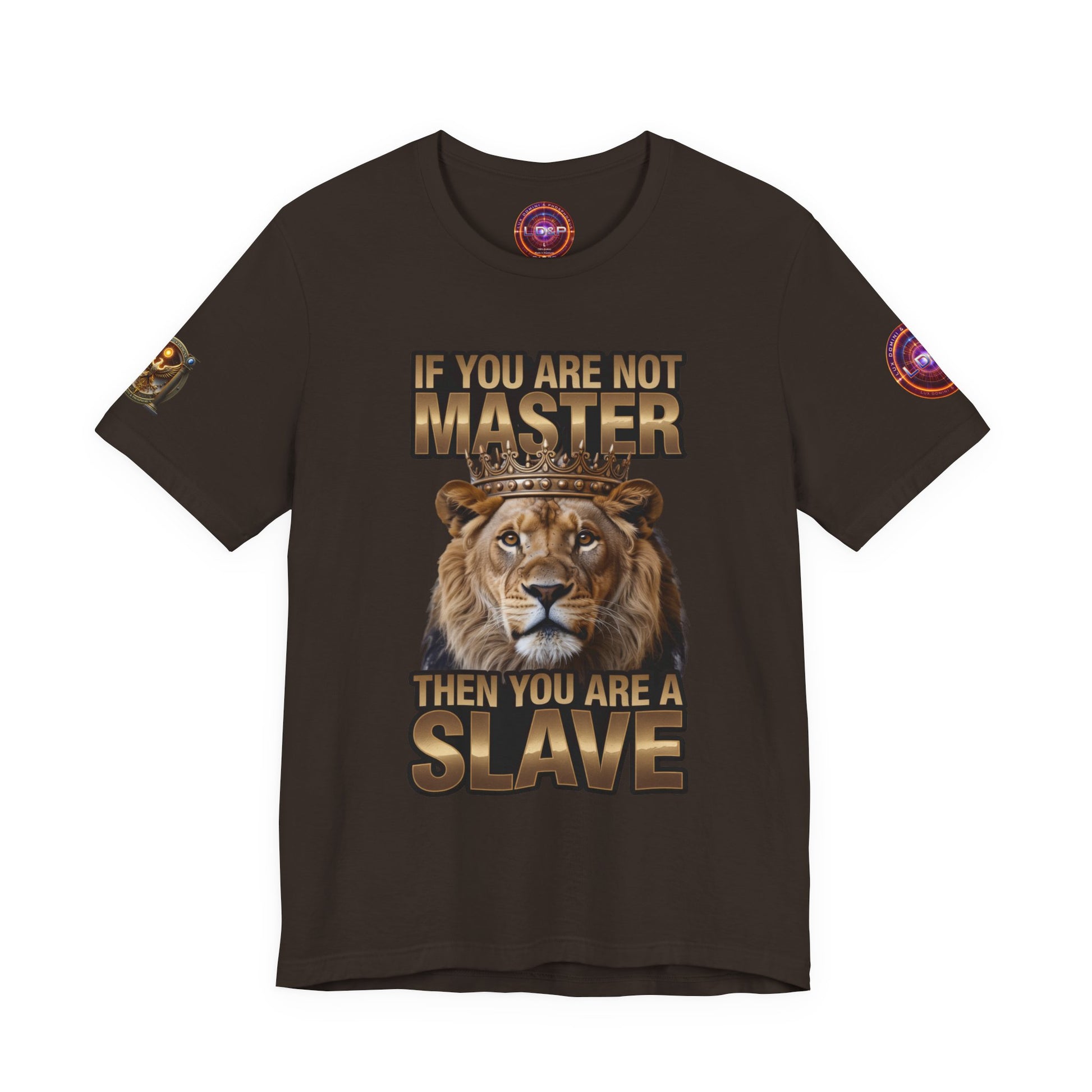 T-Shirt Master or slave LD&amp;P APPAREL Design Unisex Jersey Short Sleeve Tee