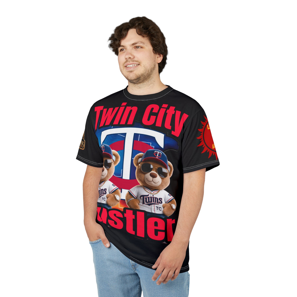 Twin City HUSTLER Print Unisex Cut & Sew Tee