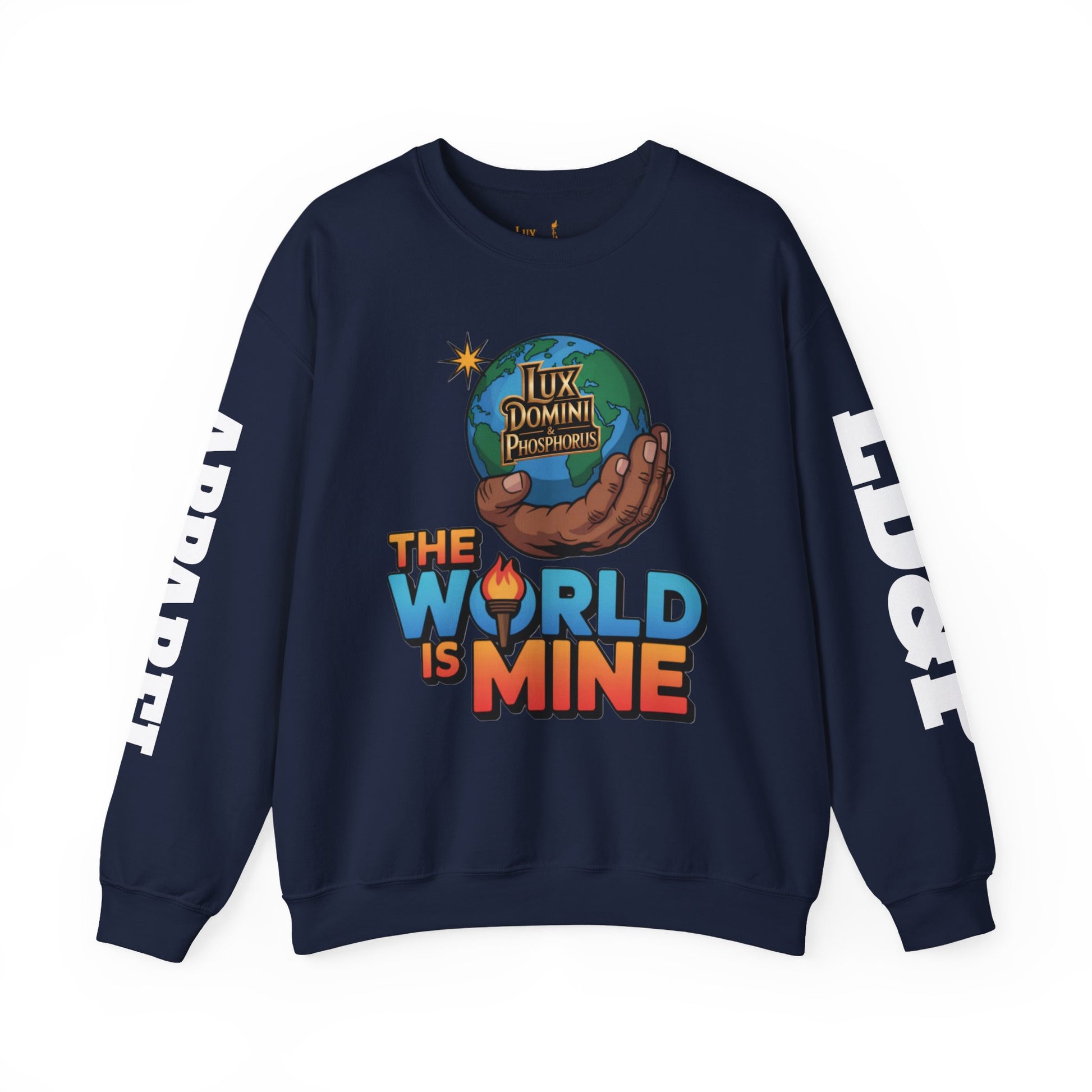 Graphic Sweatshirt - The World Is Mine LD&P APPAREL Design