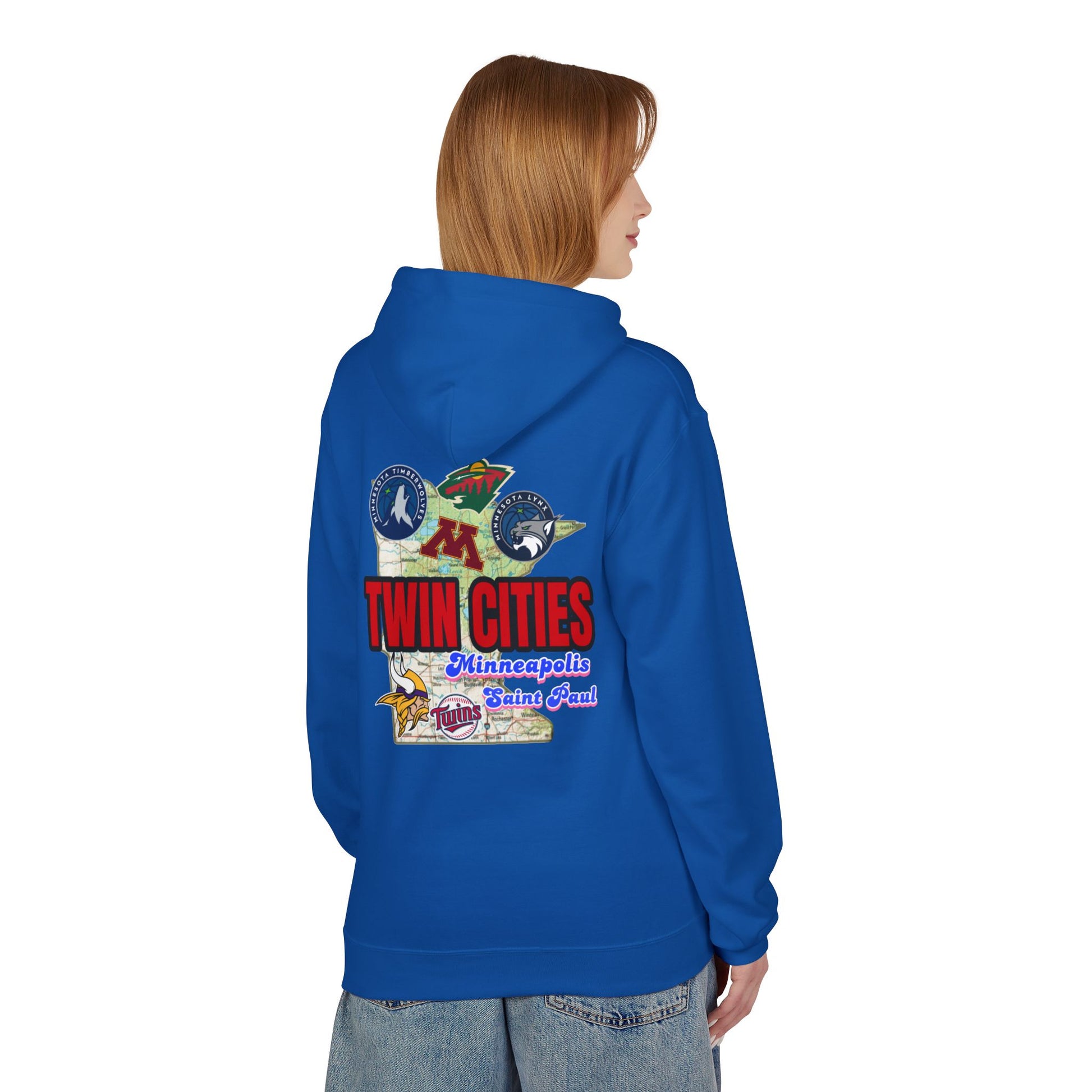 Fleece Hoodie Twin Cities Minneapolis St Paul Design