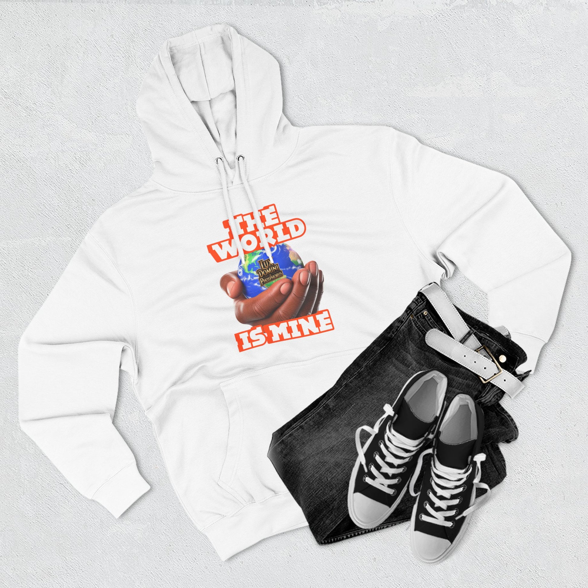 Hoodie - Lux Domini and Phosphorus The World Is Mine Design