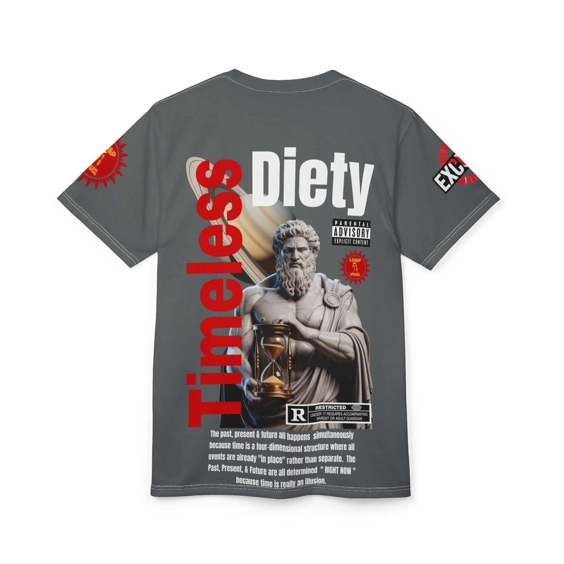 Timeless Diety Graphic Tee LD&P APPAREL Dark Grey