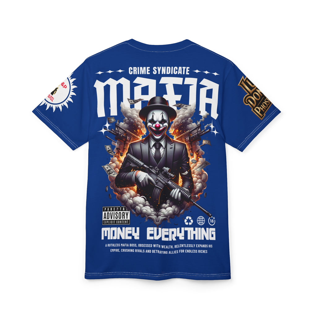 Mafia Crime Syndicate LD&P APPAREL Graphic Tee BLUE
