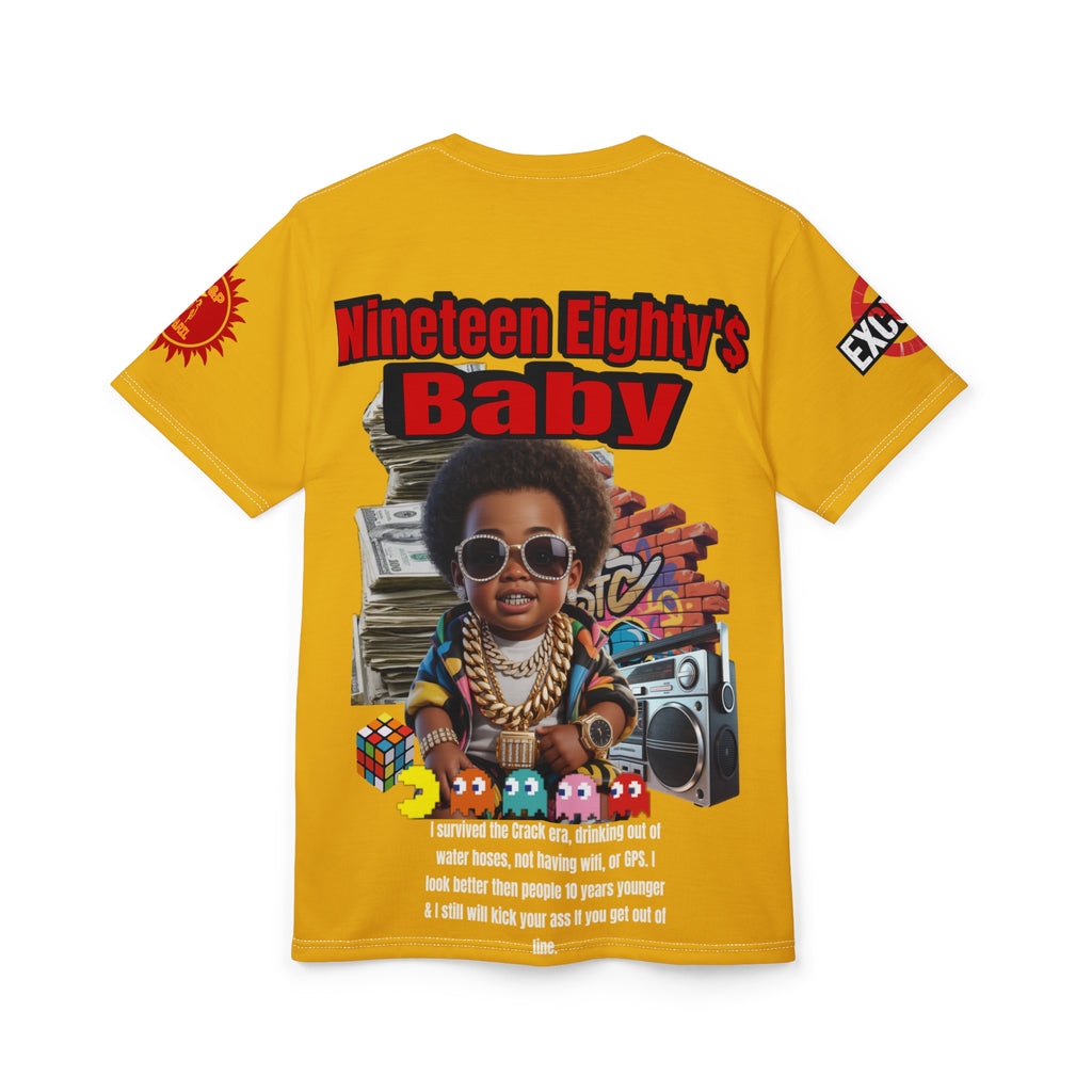 Nineteen Eighty's Baby Graphic Tee LD&P APPAREL Yellow