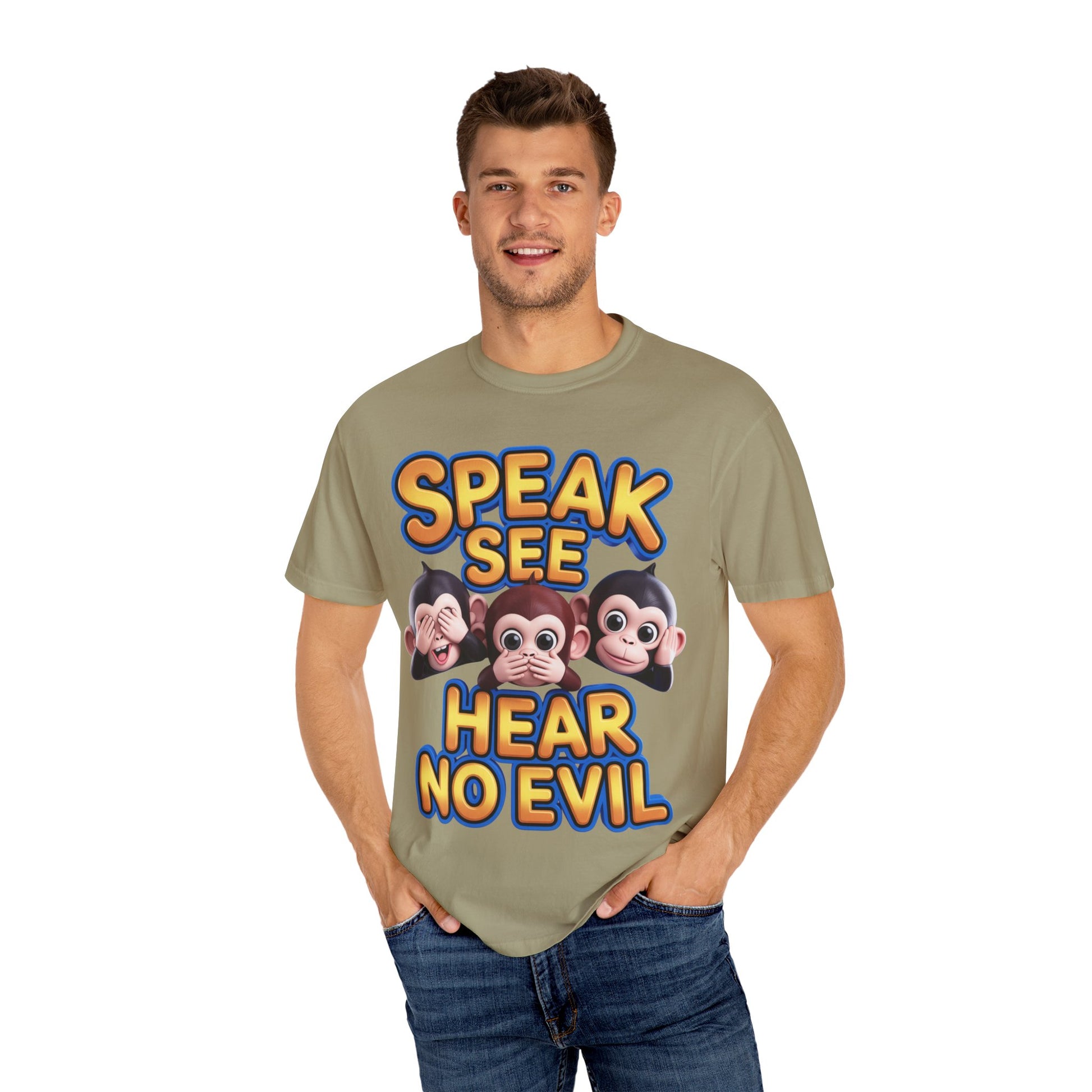 Graphic T-Shirt Speak See Hear No Evil