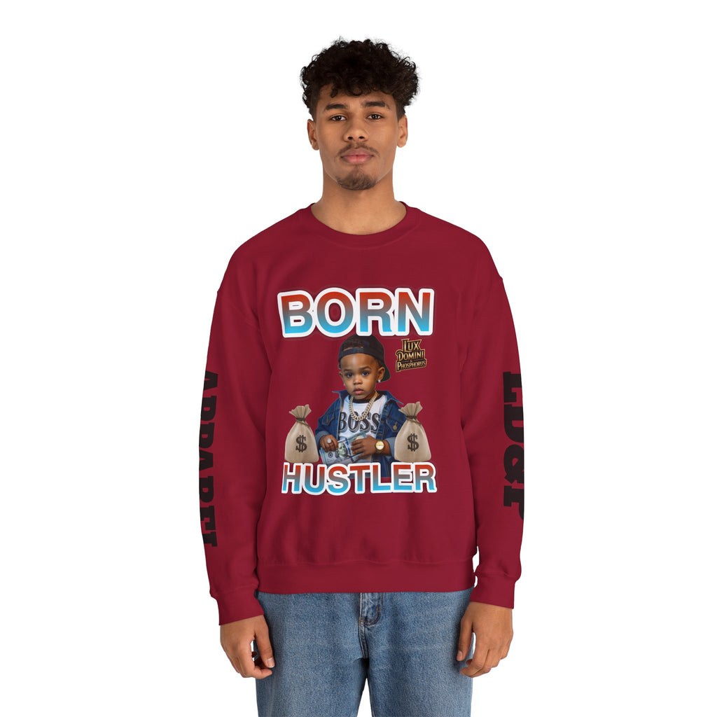 Crewneck Sweatshirt - Born Hustler LD&P Apparel