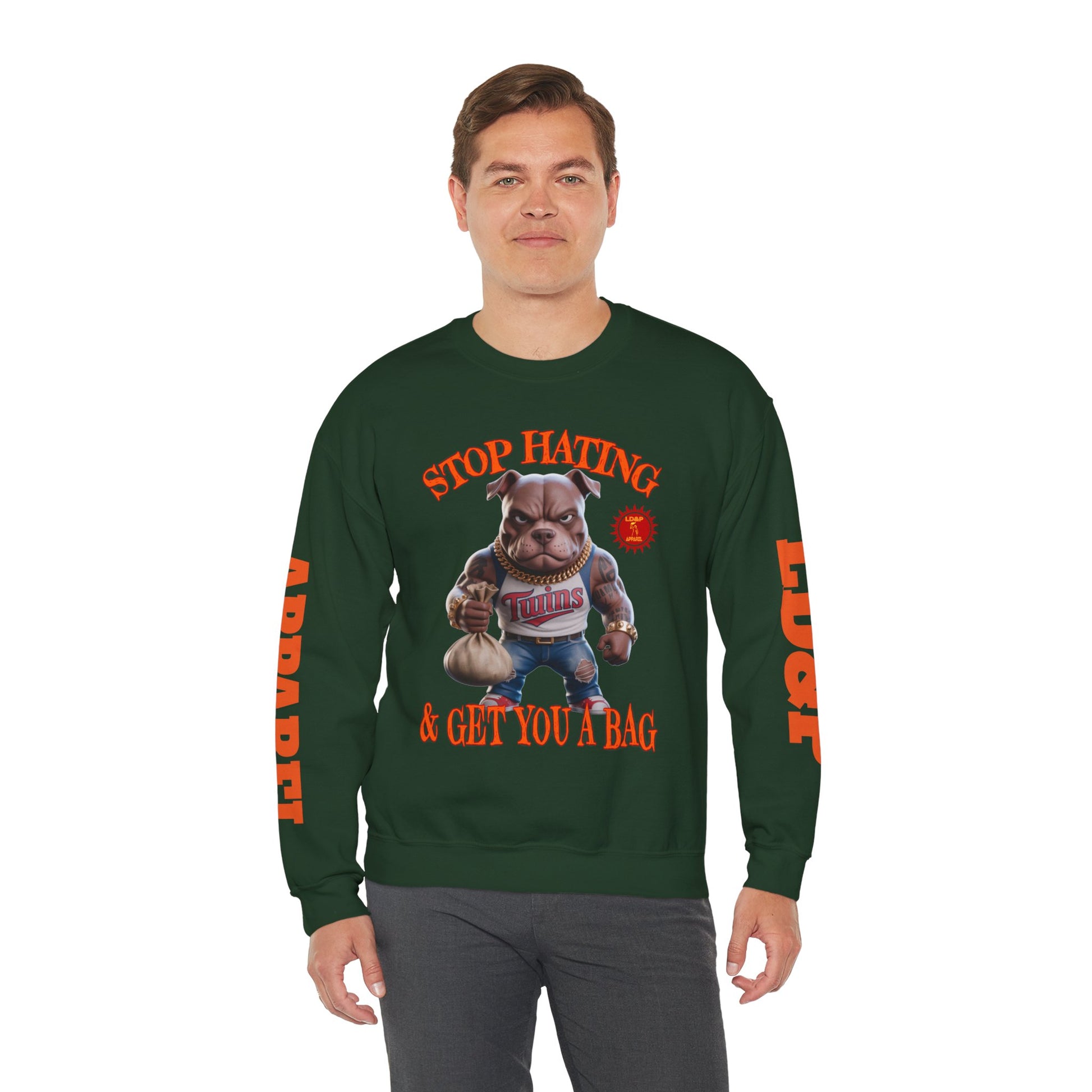 Unisex Sweatshirt Stop Hating LD&P Apparel Design