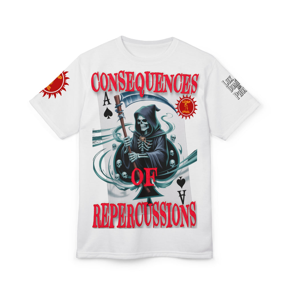 Consequences of Repercussions Graphic Shirt LD&P APPAREL White