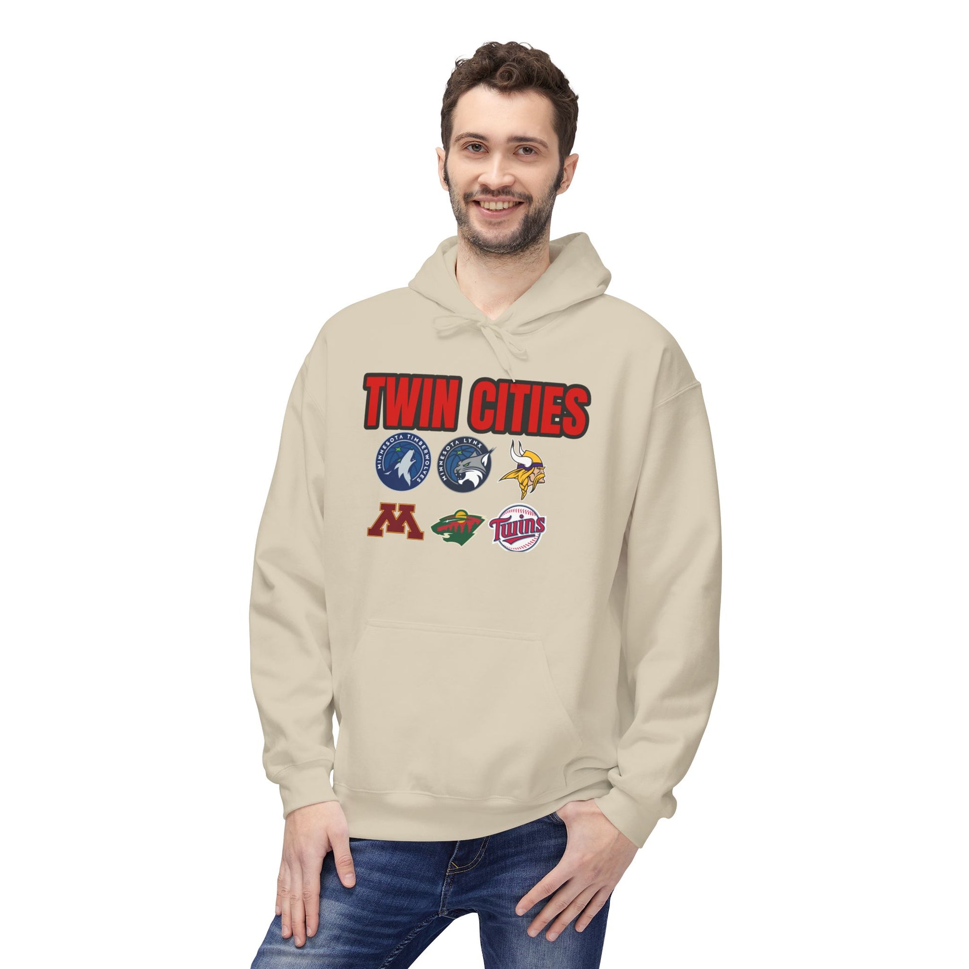 Fleece Hoodie Twin Cities Minneapolis St Paul Design