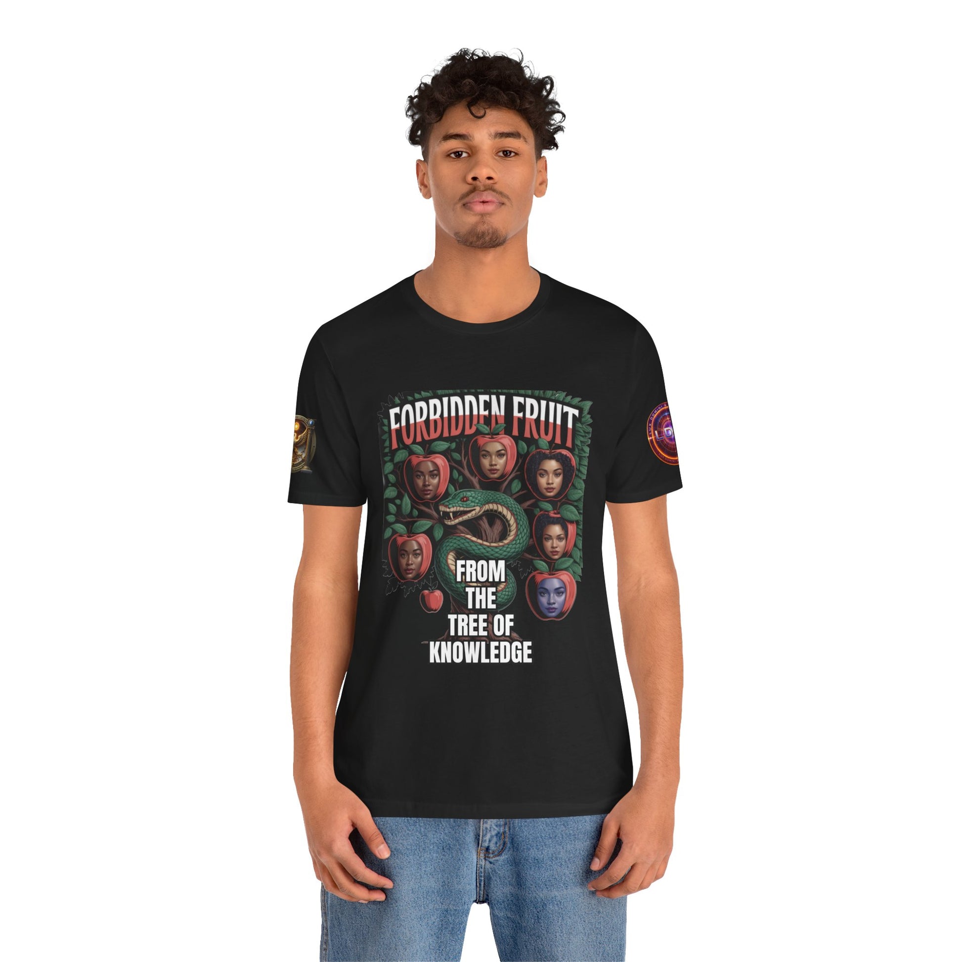 Short Sleeve Tee - Tree of Knowledge Forbidden Fruit Design