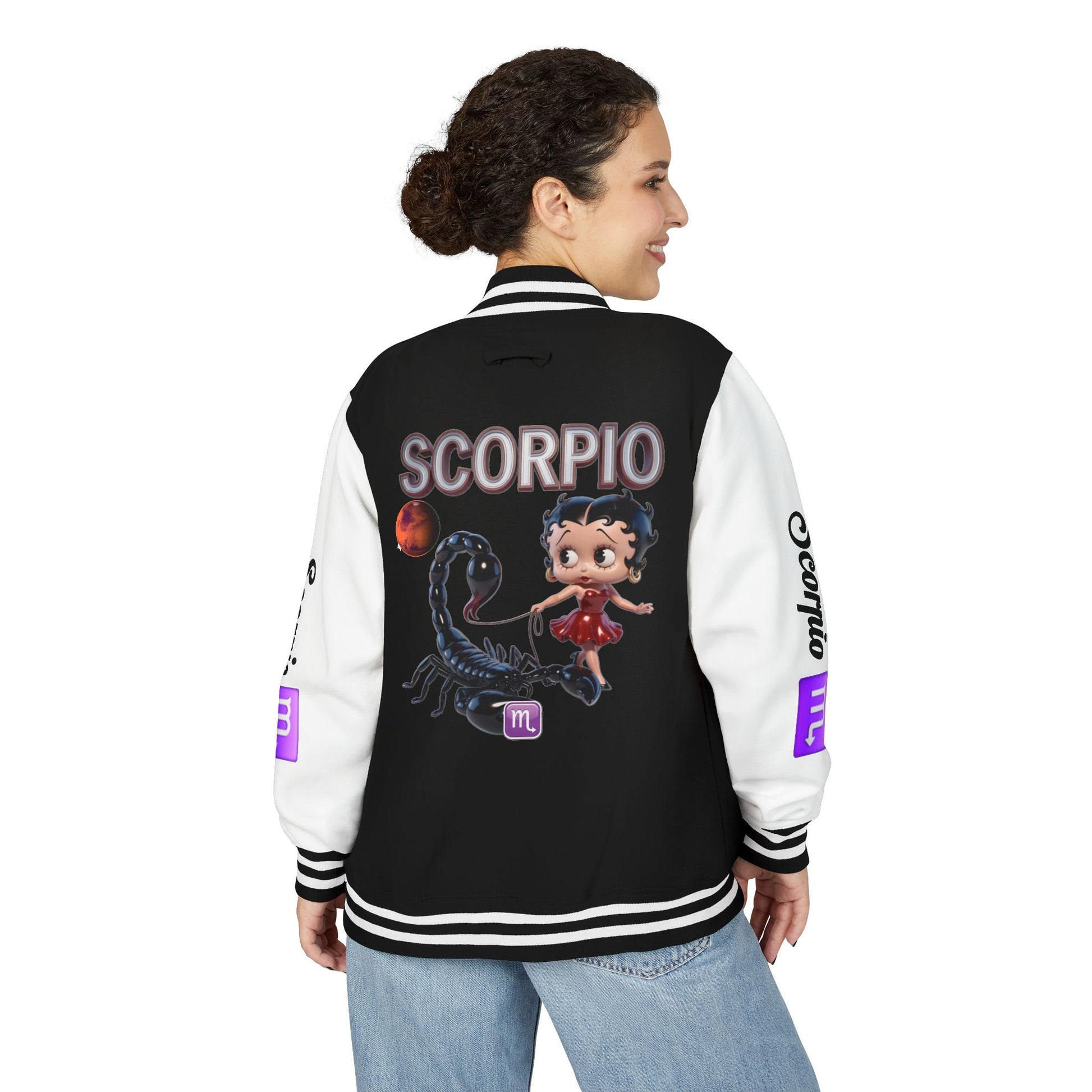 Letterman Jacket Scorpio Zodiac Design