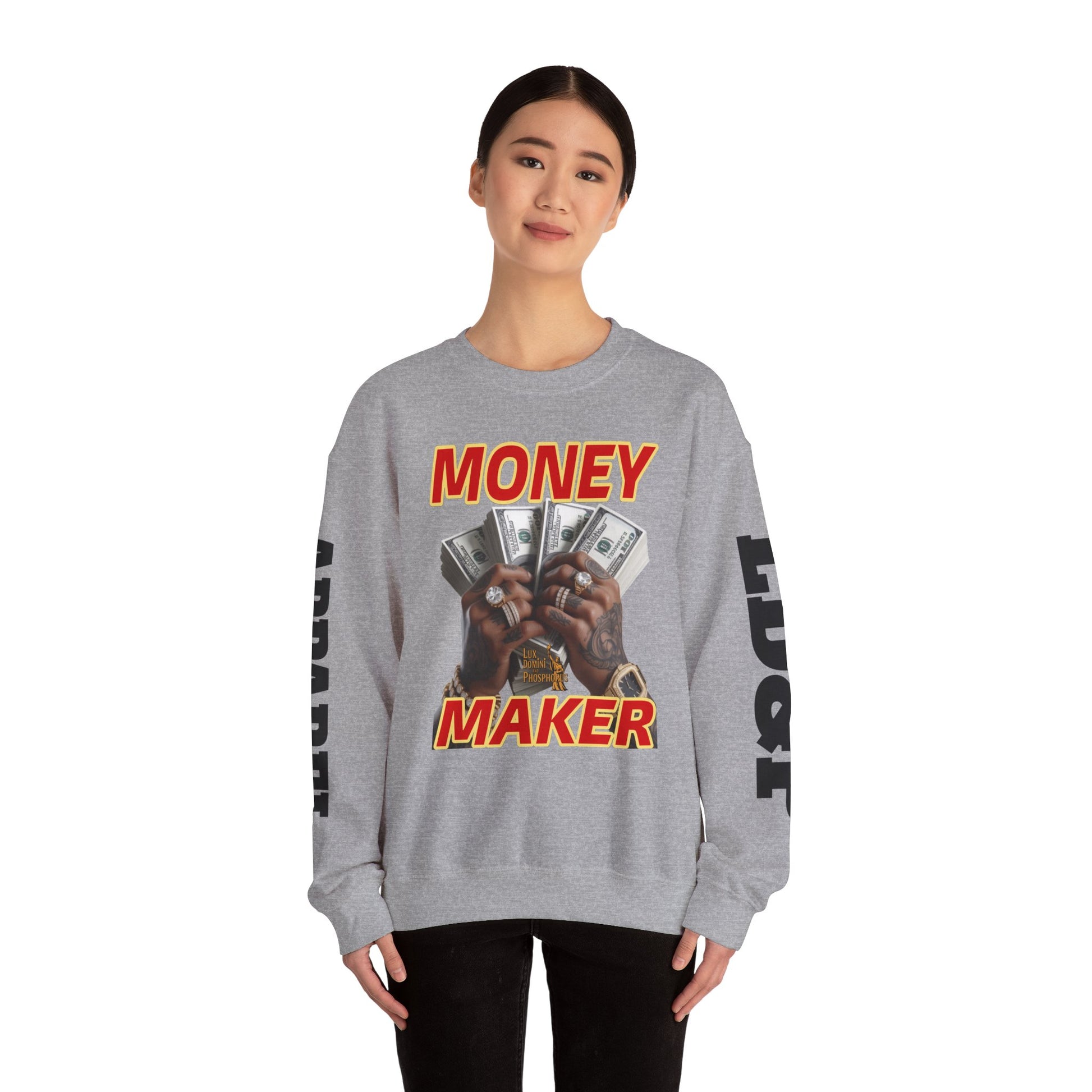 Money Maker Unisex Sweatshirt - LD&P APPAREL Design