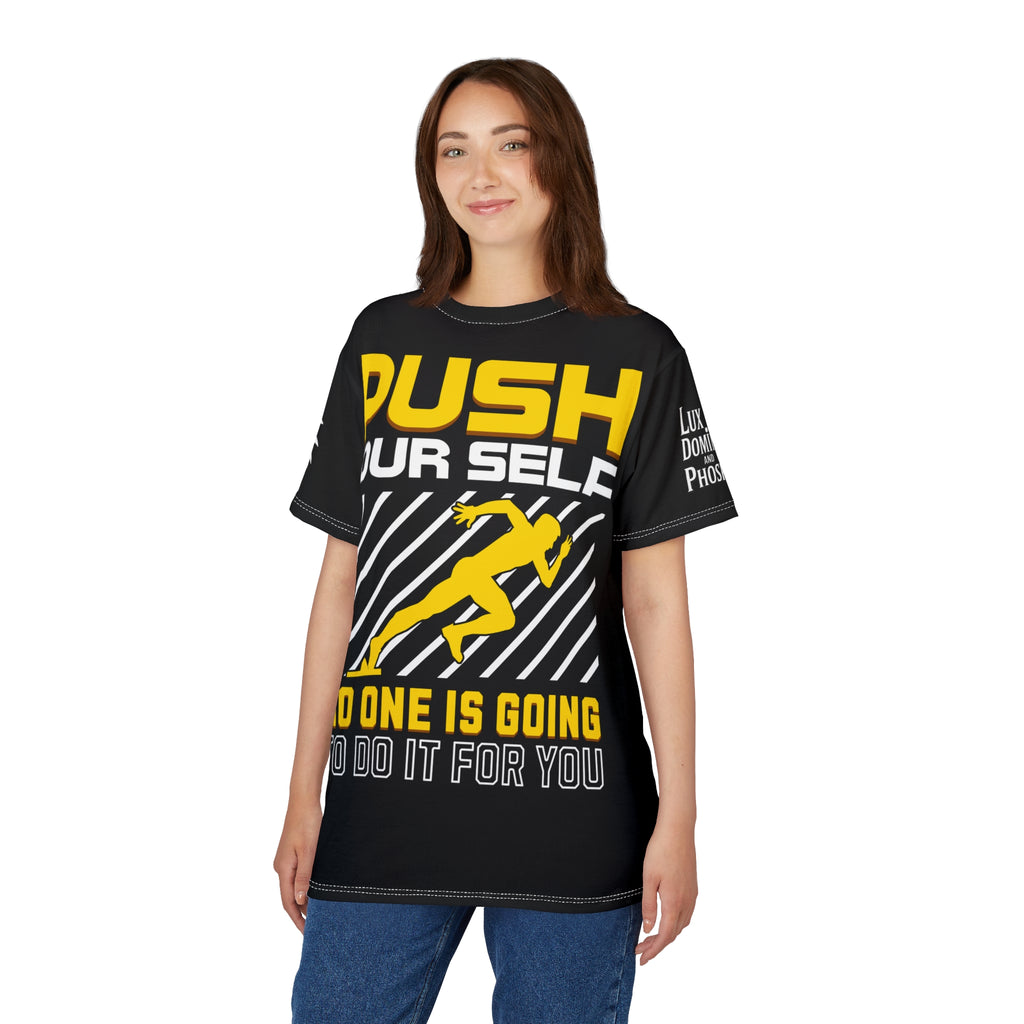 Push Yourself Graphic Tee LD&P APPAREL DESIGN Black