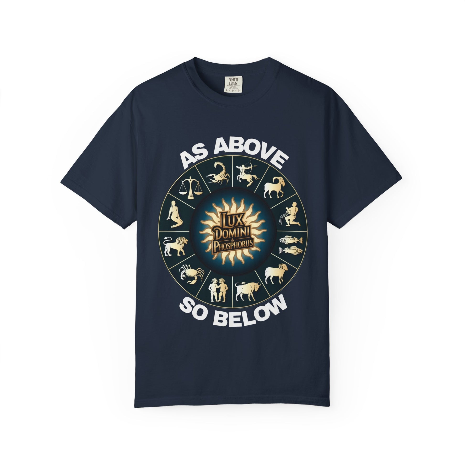 Zodiac Unisex T-Shirt - As above so below design
