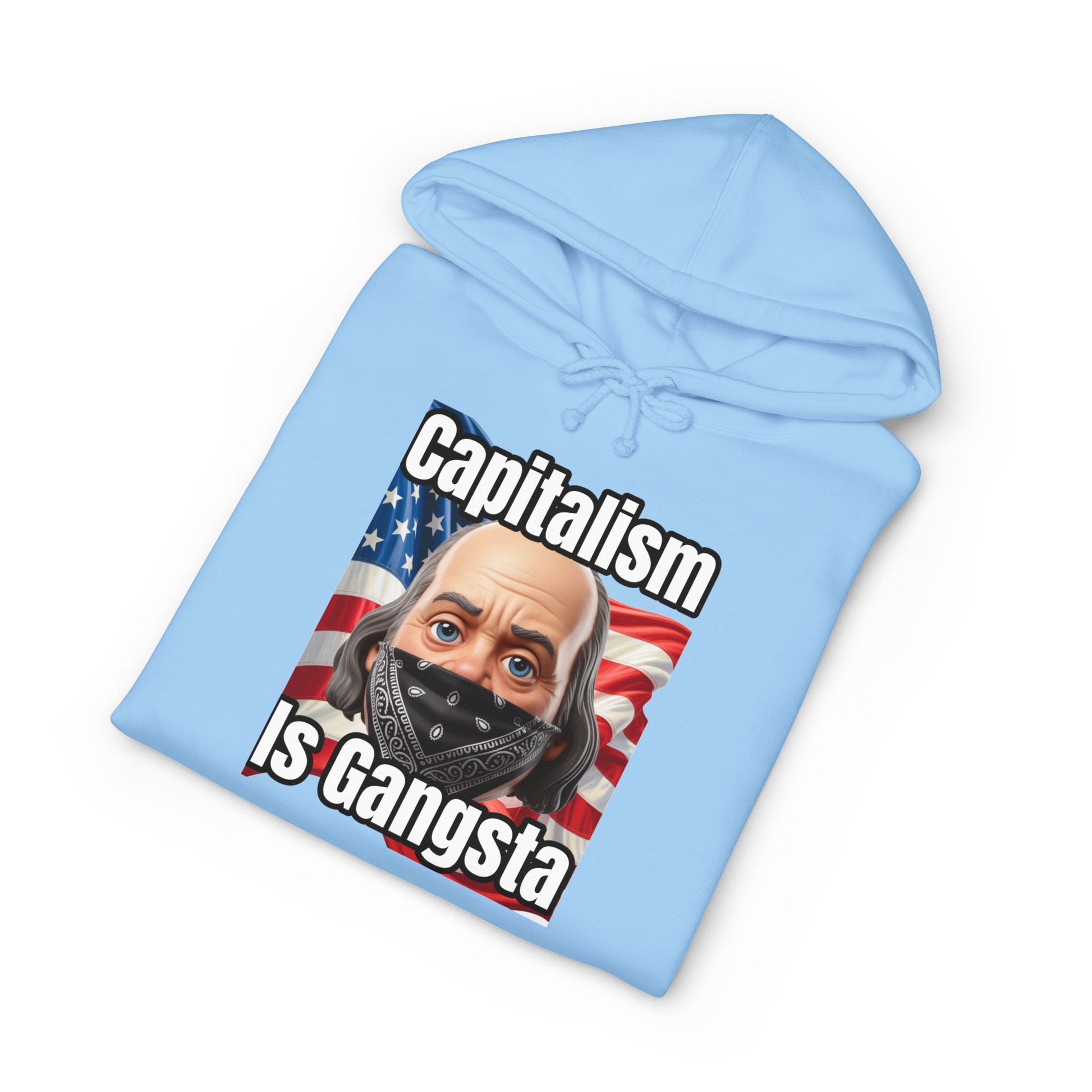 Capitalism is Gangsta Heavyweight Hooded Sweatshirt