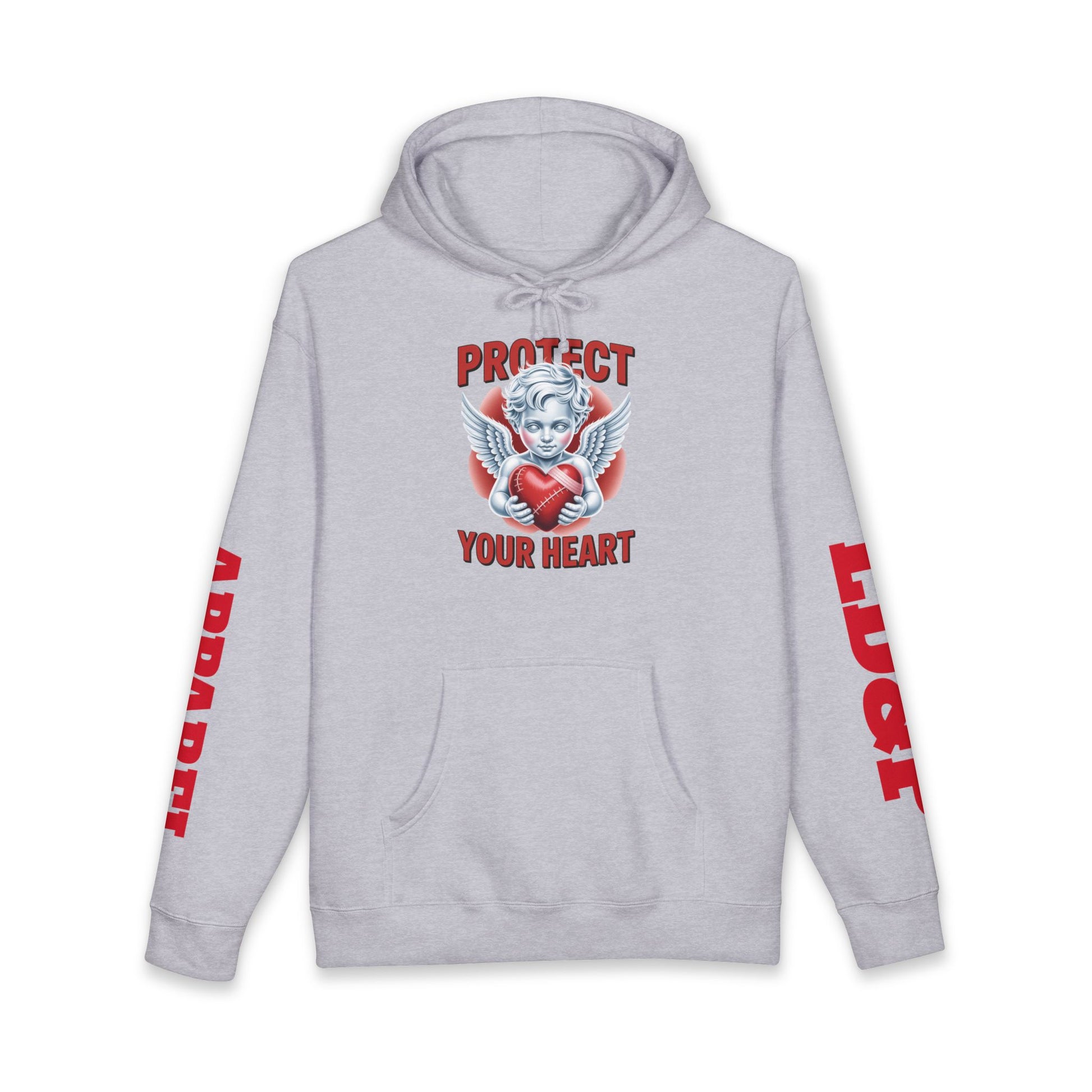 Hooded Sweatshirt - 'protect your heart' Bold Graphic Design