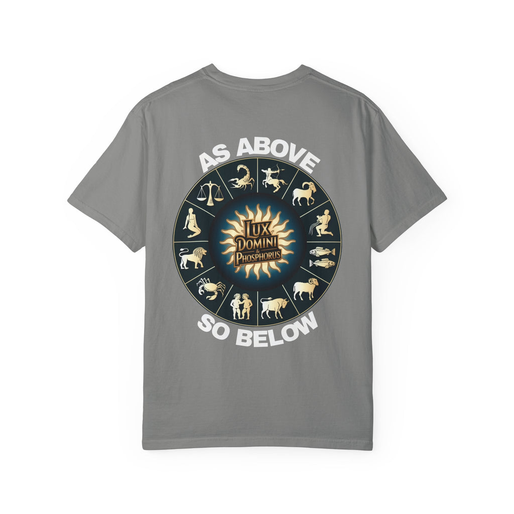 Zodiac Unisex T-Shirt - As above so below design