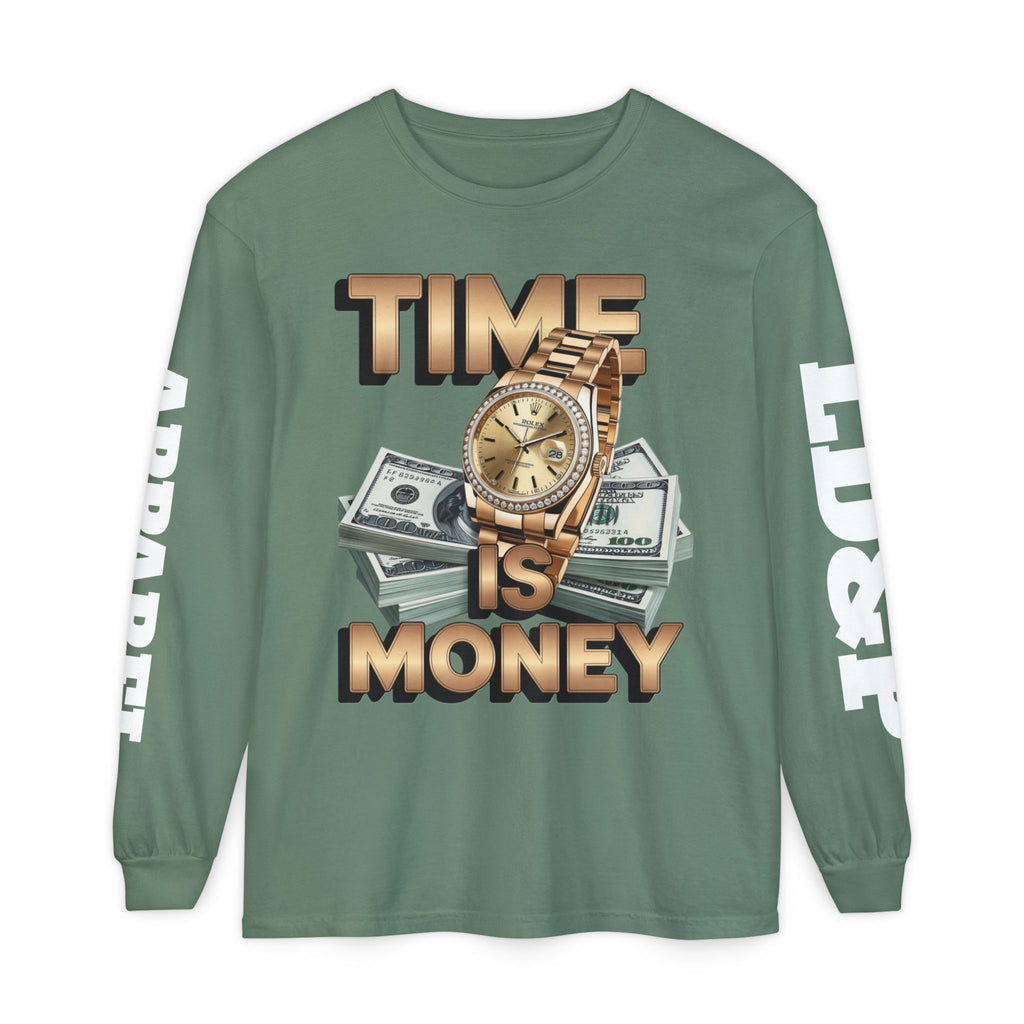 Long Sleeve T-Shirt Time is MONEY Design