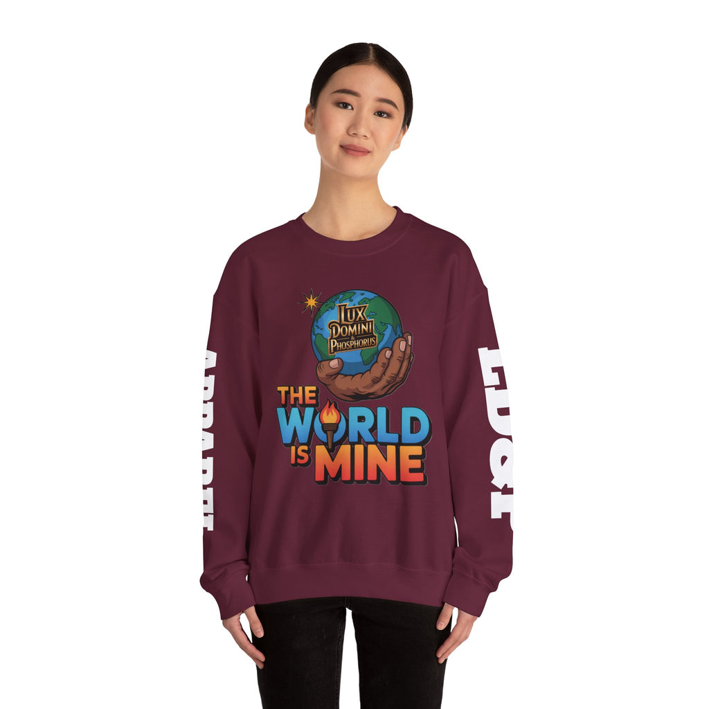 Graphic Sweatshirt - The World Is Mine LD&P APPAREL Design