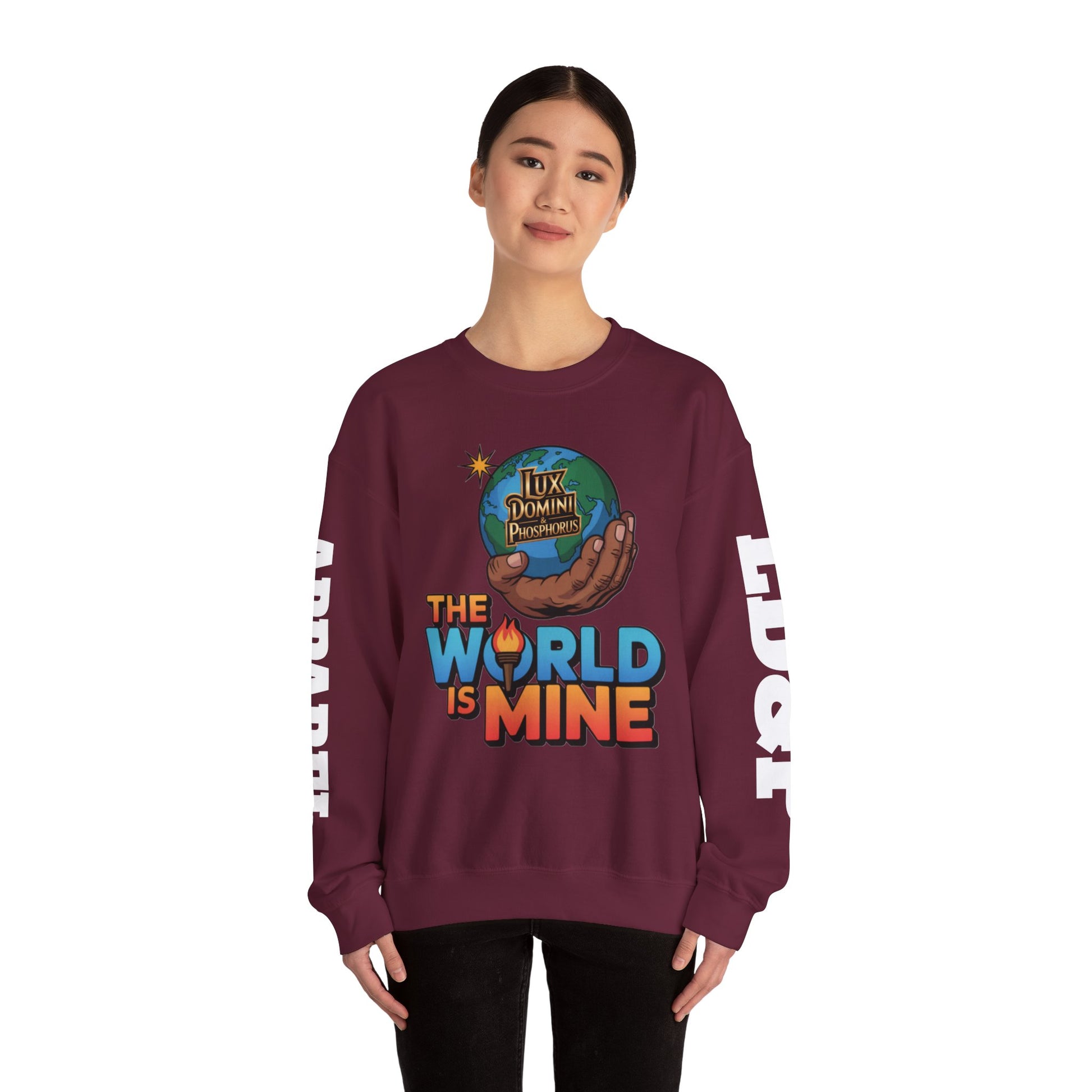 Graphic Sweatshirt - The World Is Mine LD&P APPAREL Design