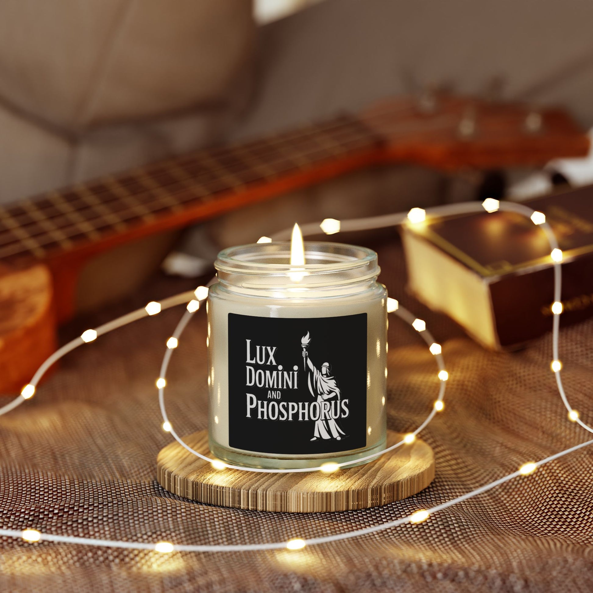 Lux Domini & Phosphorus Coconut Apricot Scented Candle (4oz & 9oz)